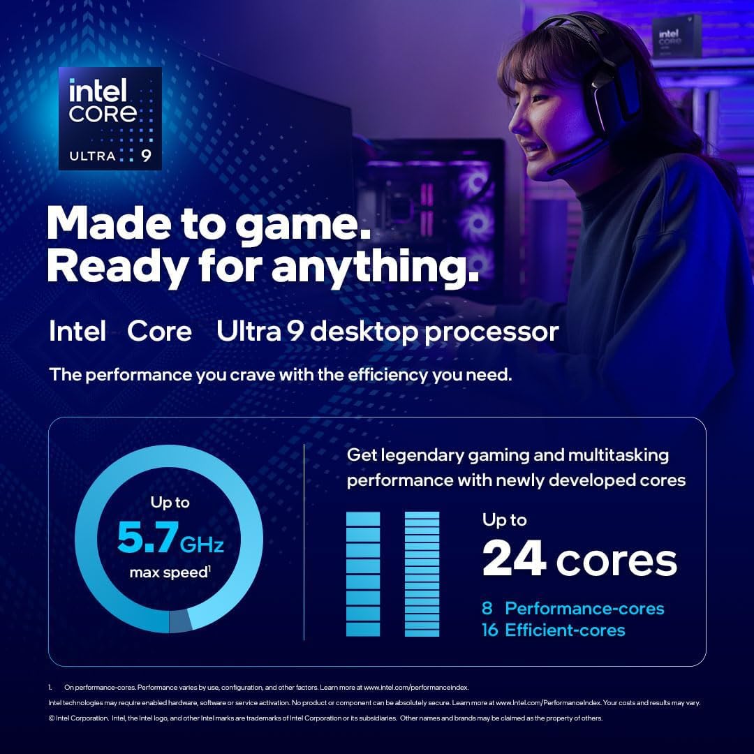Micro Center CPU Motherboard Combo - Ultra 9 285K 24-Cores LGA 1851 Desktop Processor Bundle with Tuf Gaming Z890-Plus WiFi Motherboard