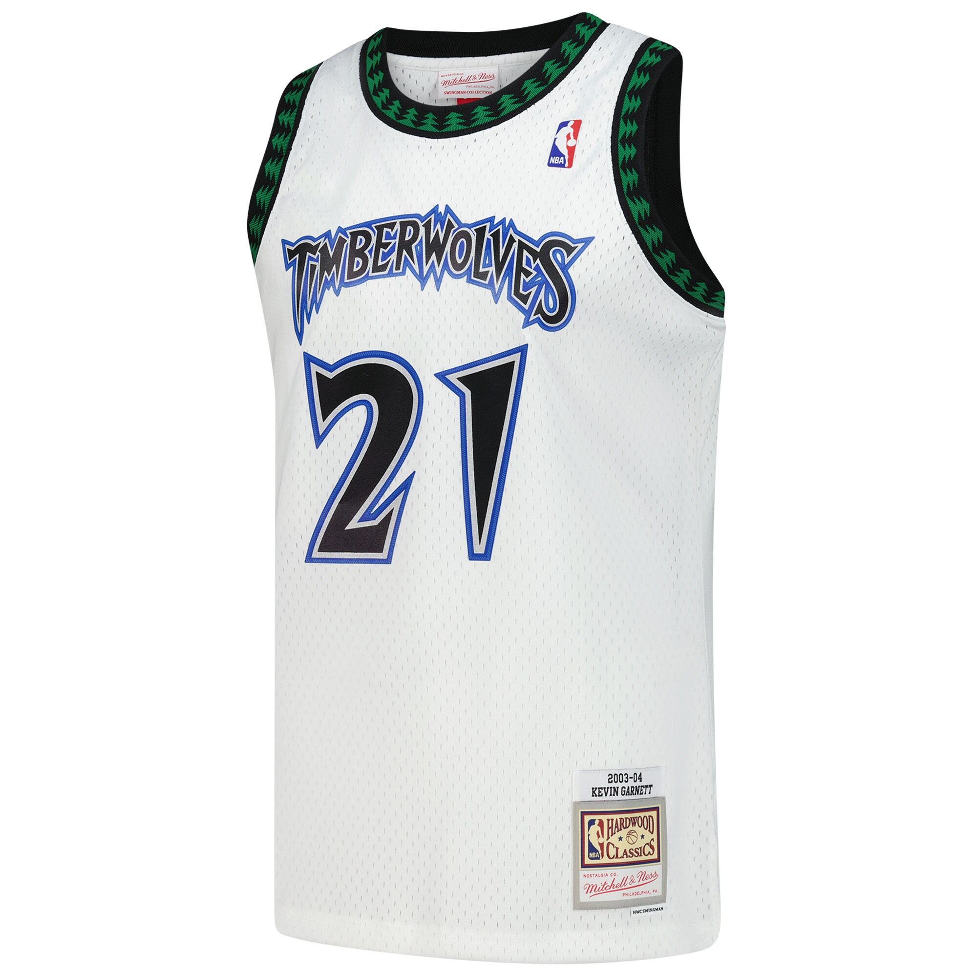 Kevin Garnett Minnesota Timberwolves Mitchell & Ness Hardwood Classics Swingman Jersey - White