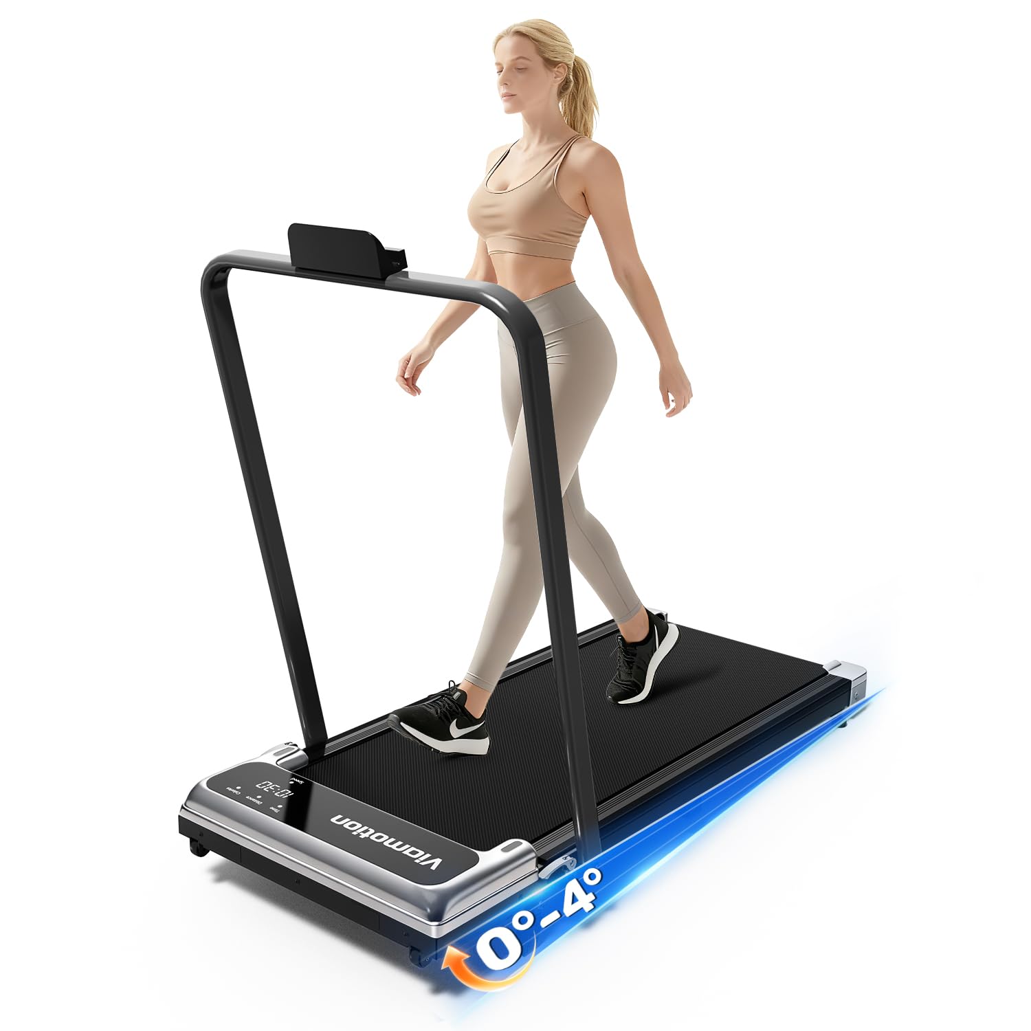 VIAMOTION Walking Pad Treadmill with Adjustable Incline