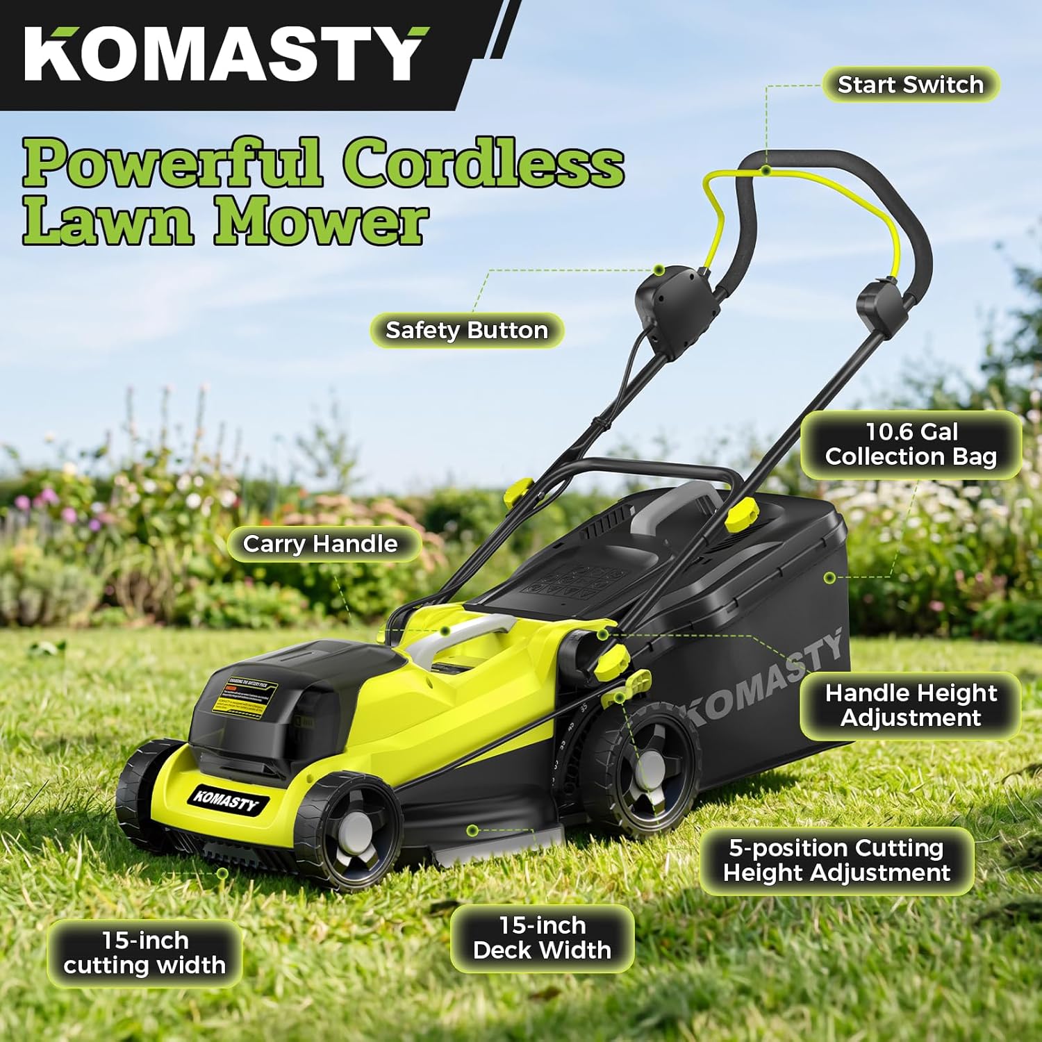 40V Electric Lawn Mower 15