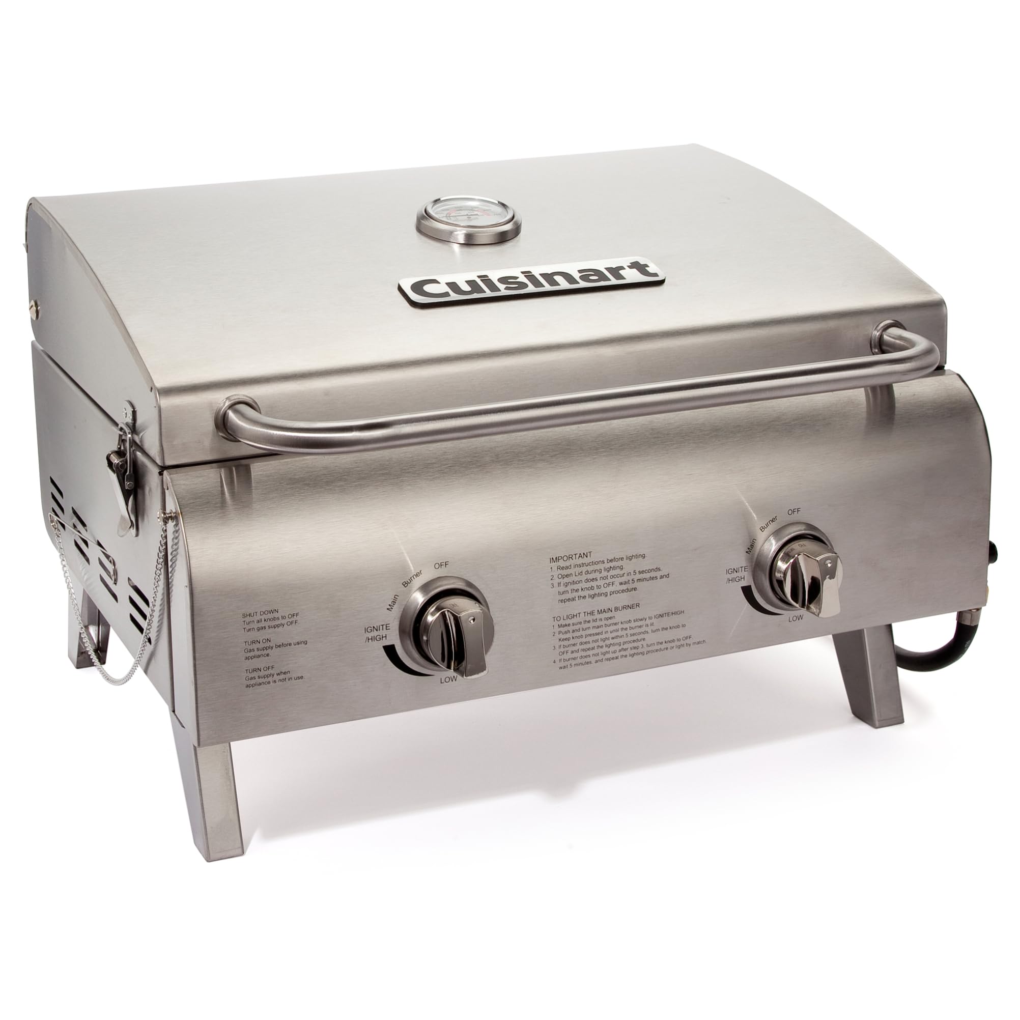 CUISINART Chef's Style Portable Propane Grill - 20,000 BTU