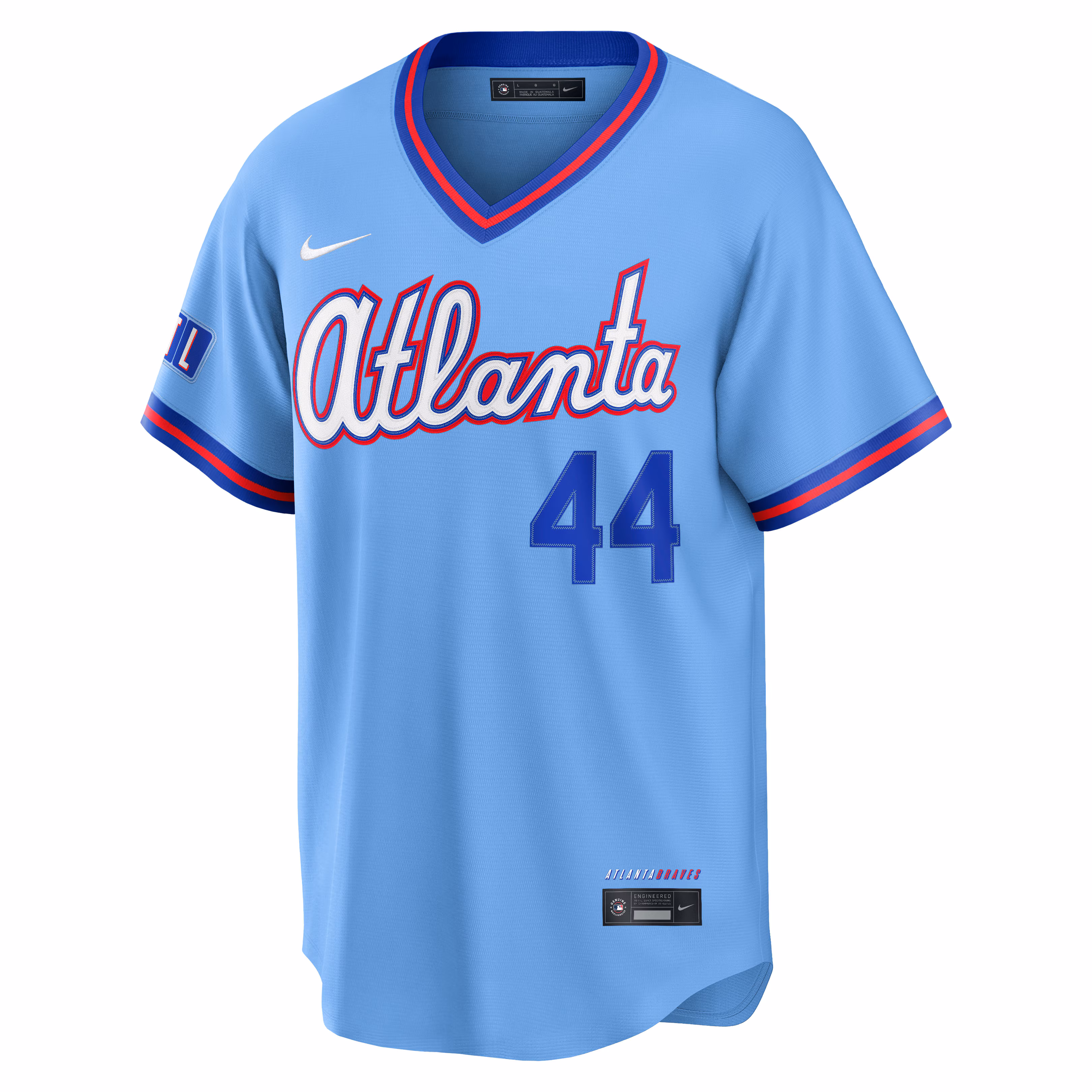 Hank Aaron Atlanta Braves Nike 2026 City Connect Stadium Jersey - Powder Blue