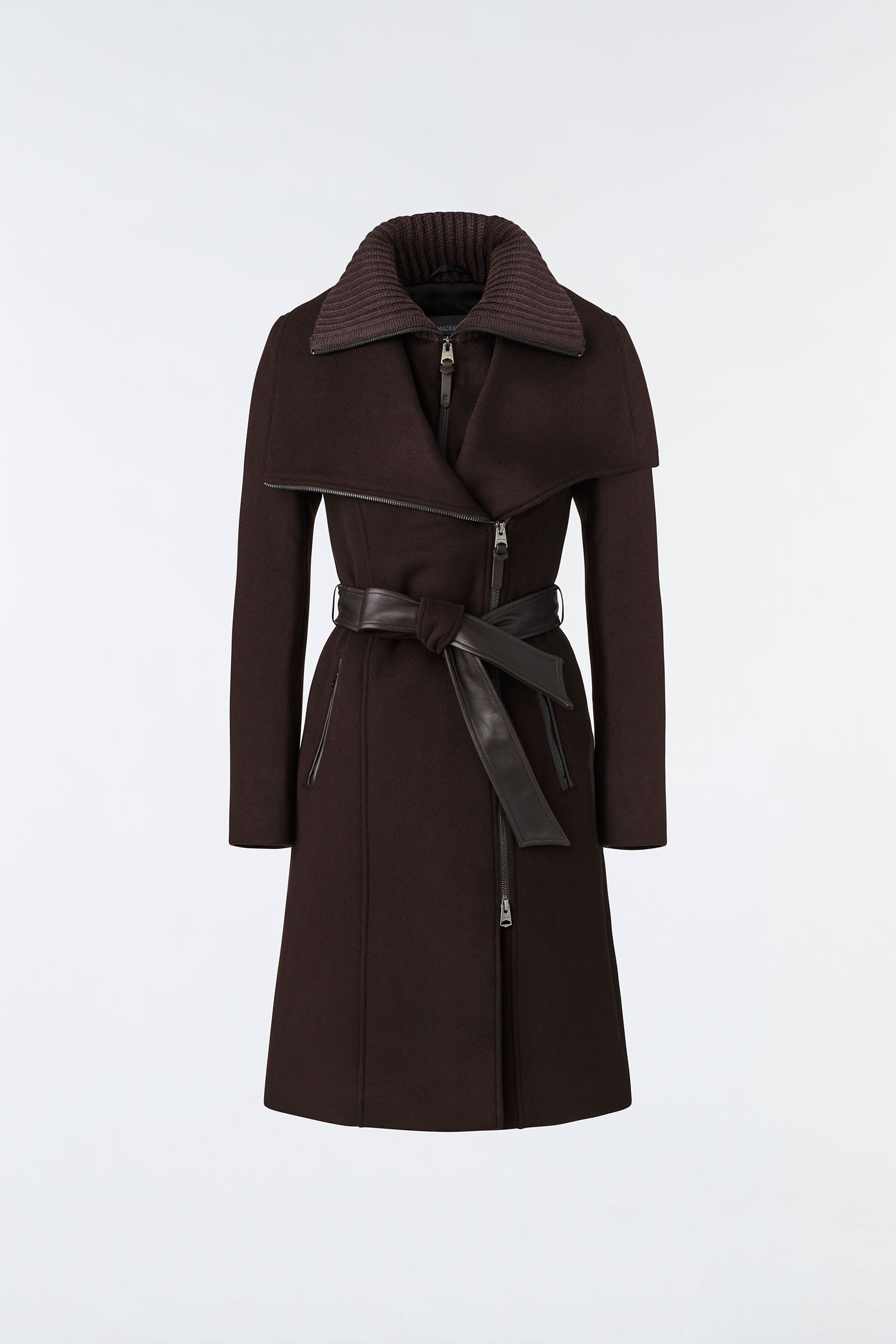 Nori 2-In-1 Double Face Wool Coat With Sash