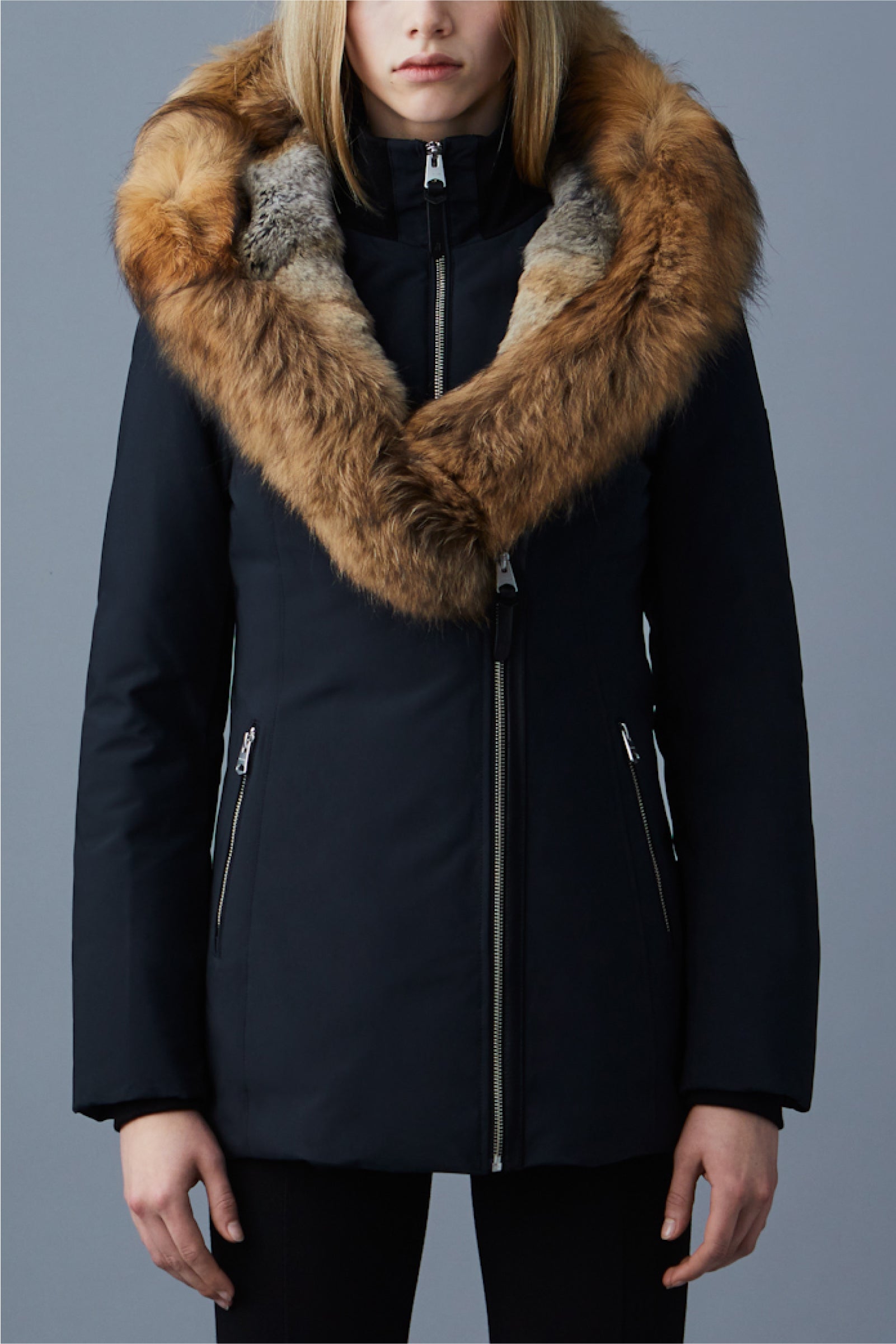 Akiva Down Coat With Toscana Fur Trimmed Hood