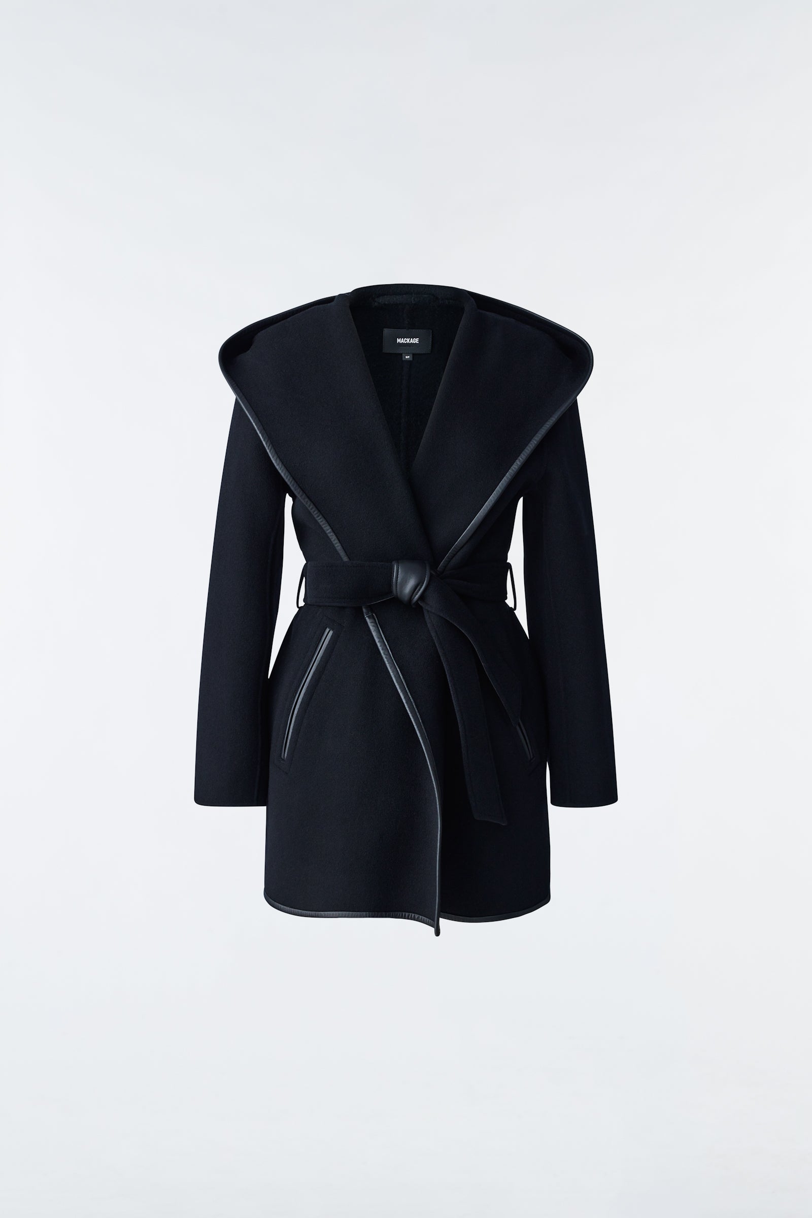 Amina Double-Face Wool Robe Coat