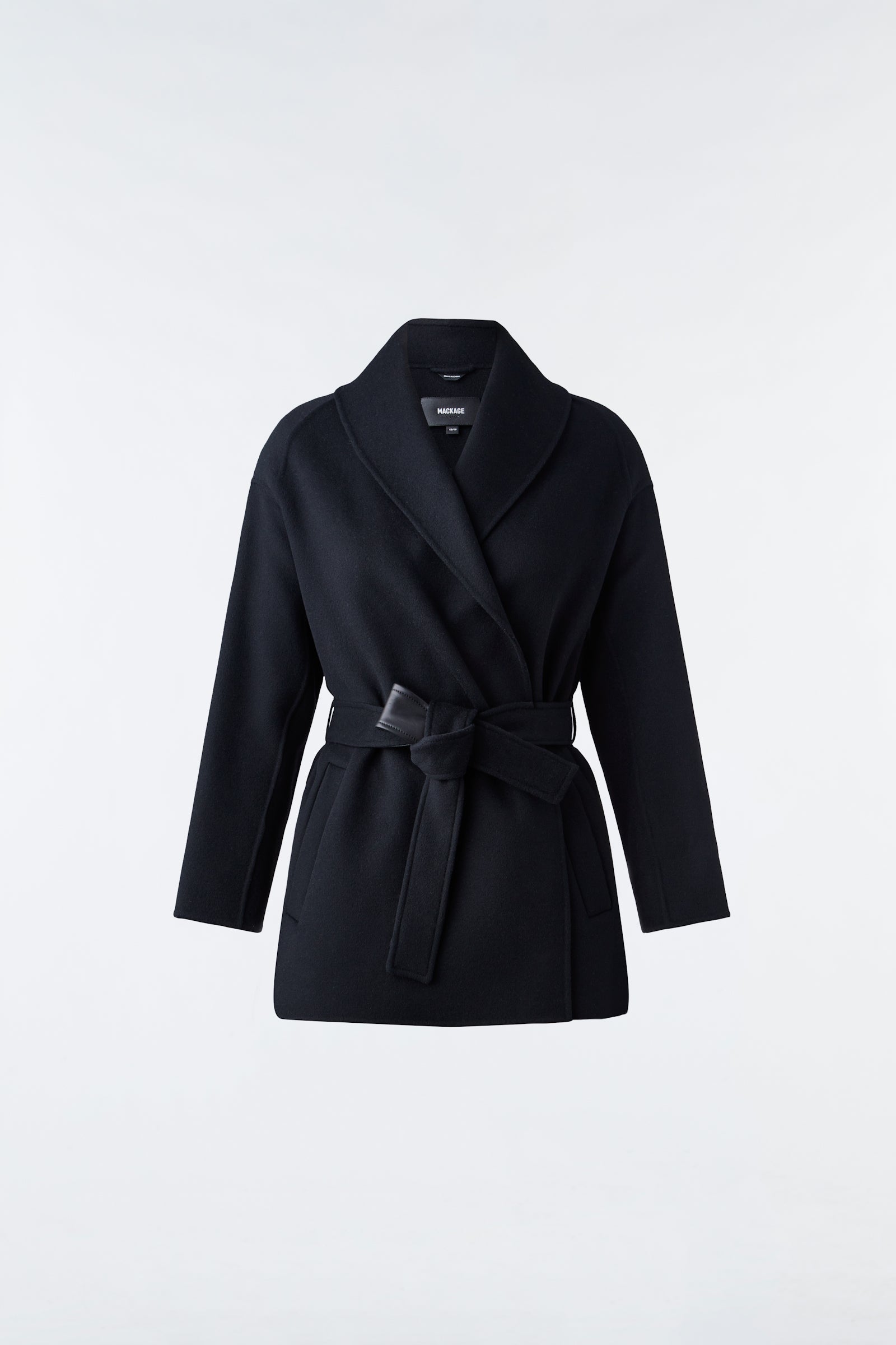 Tyra Double-Face Wool Robe Jacket