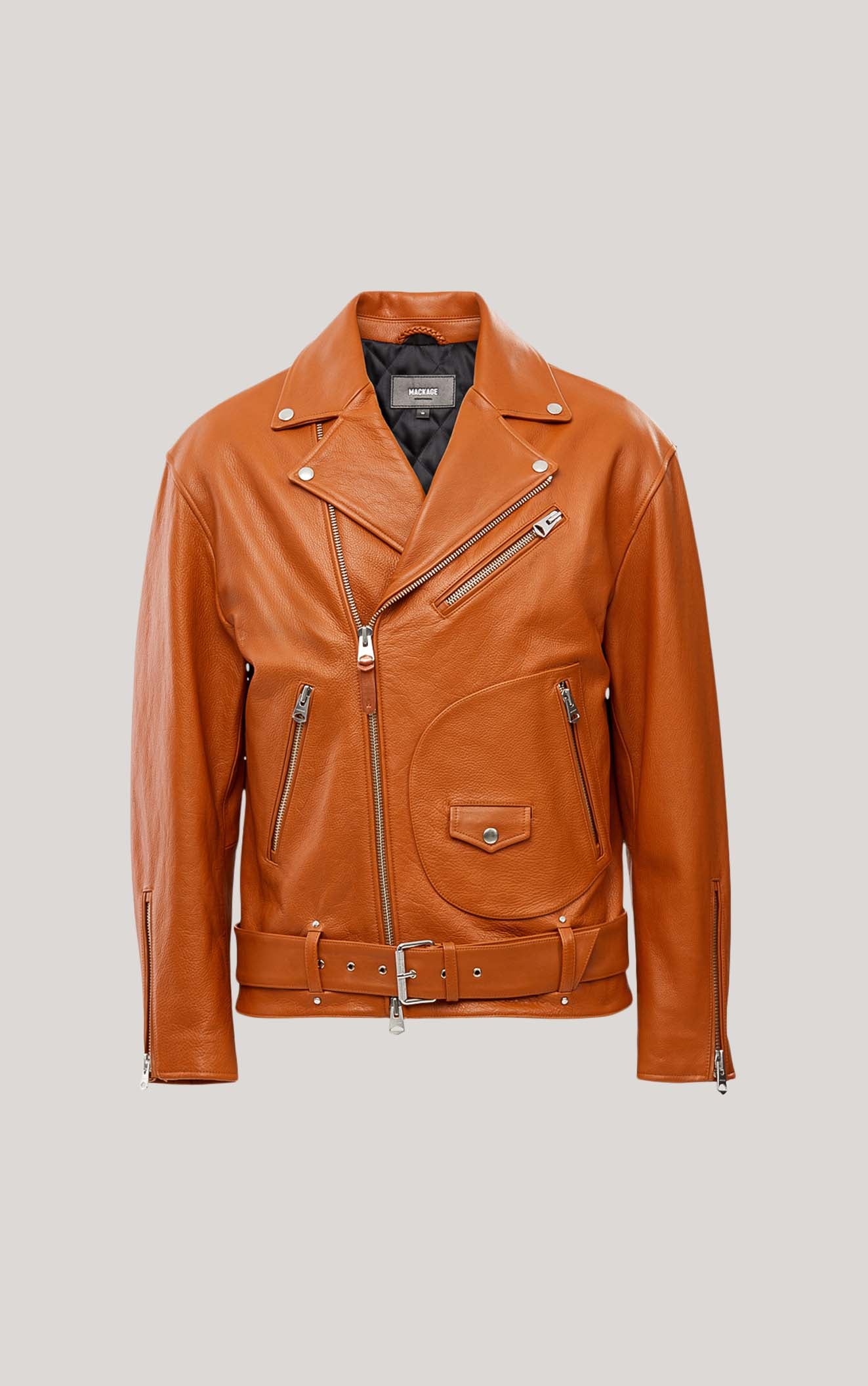 Clement Oversized R Leather Biker Jacket