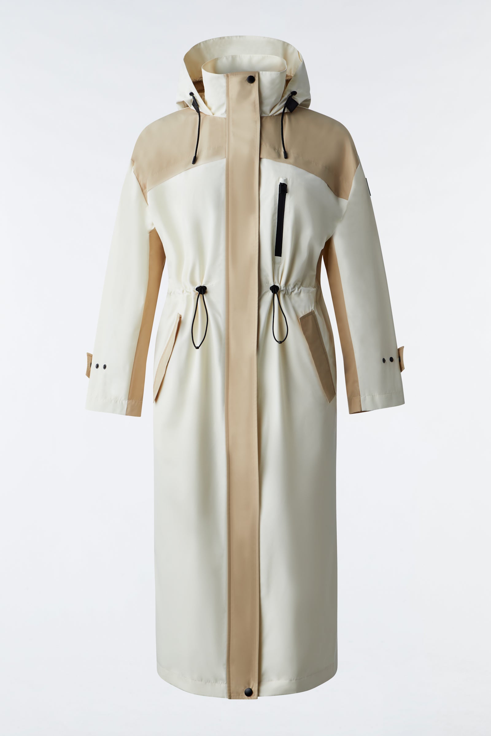 Breena Long Oversized Raincoat With Hood
