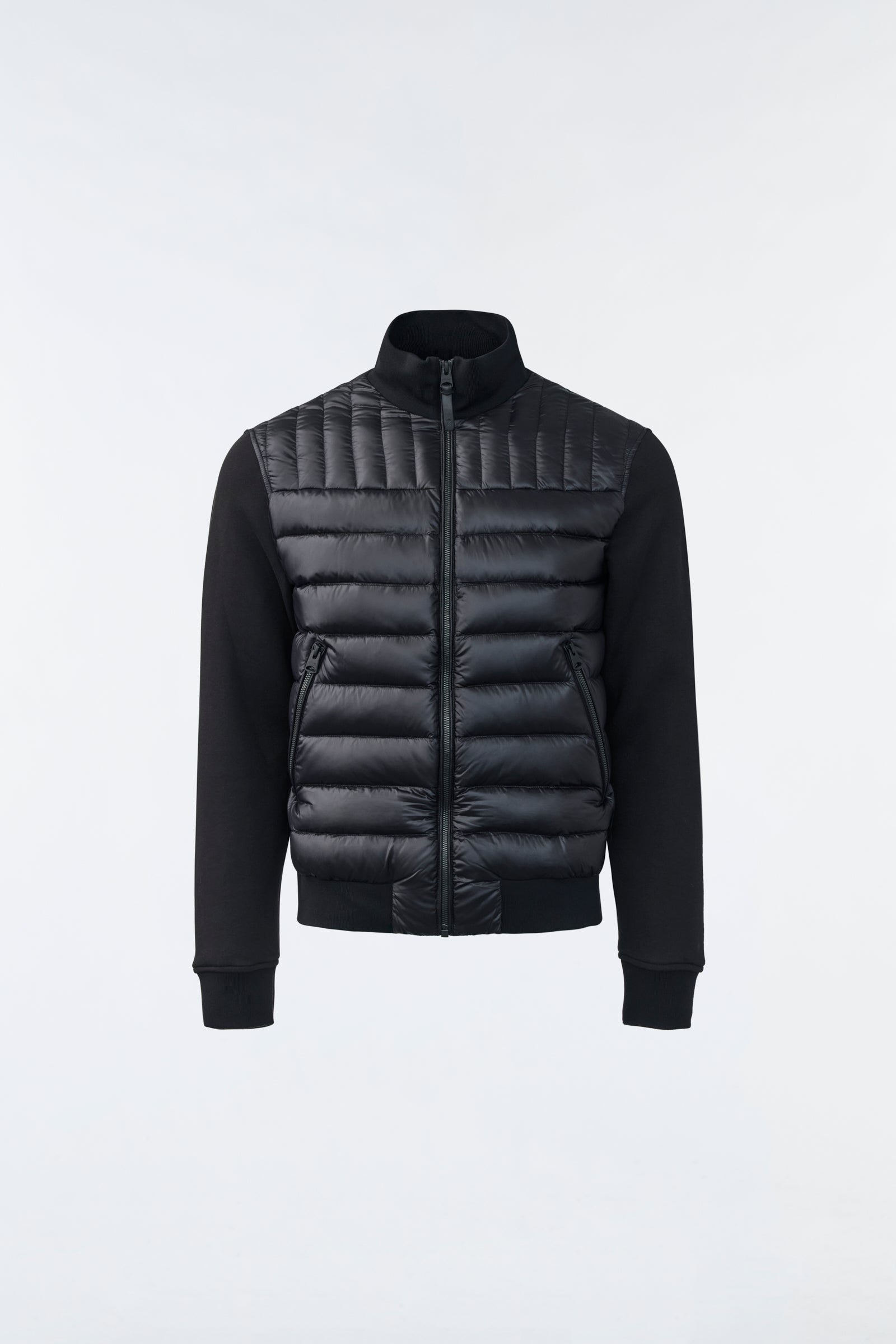 Collin Mixed Media Bomber Jacket