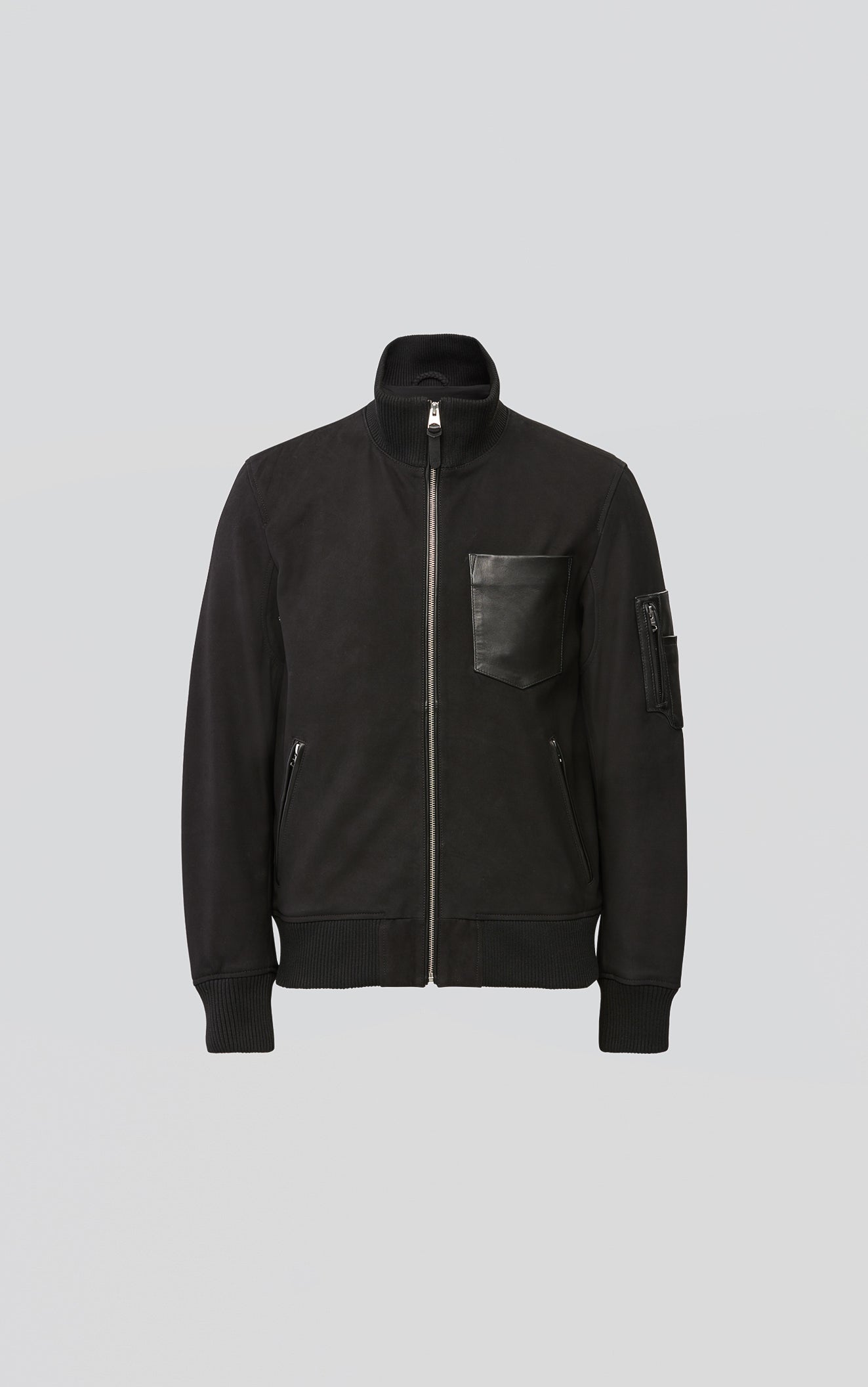 Spike Nubuck Bomber Jacket