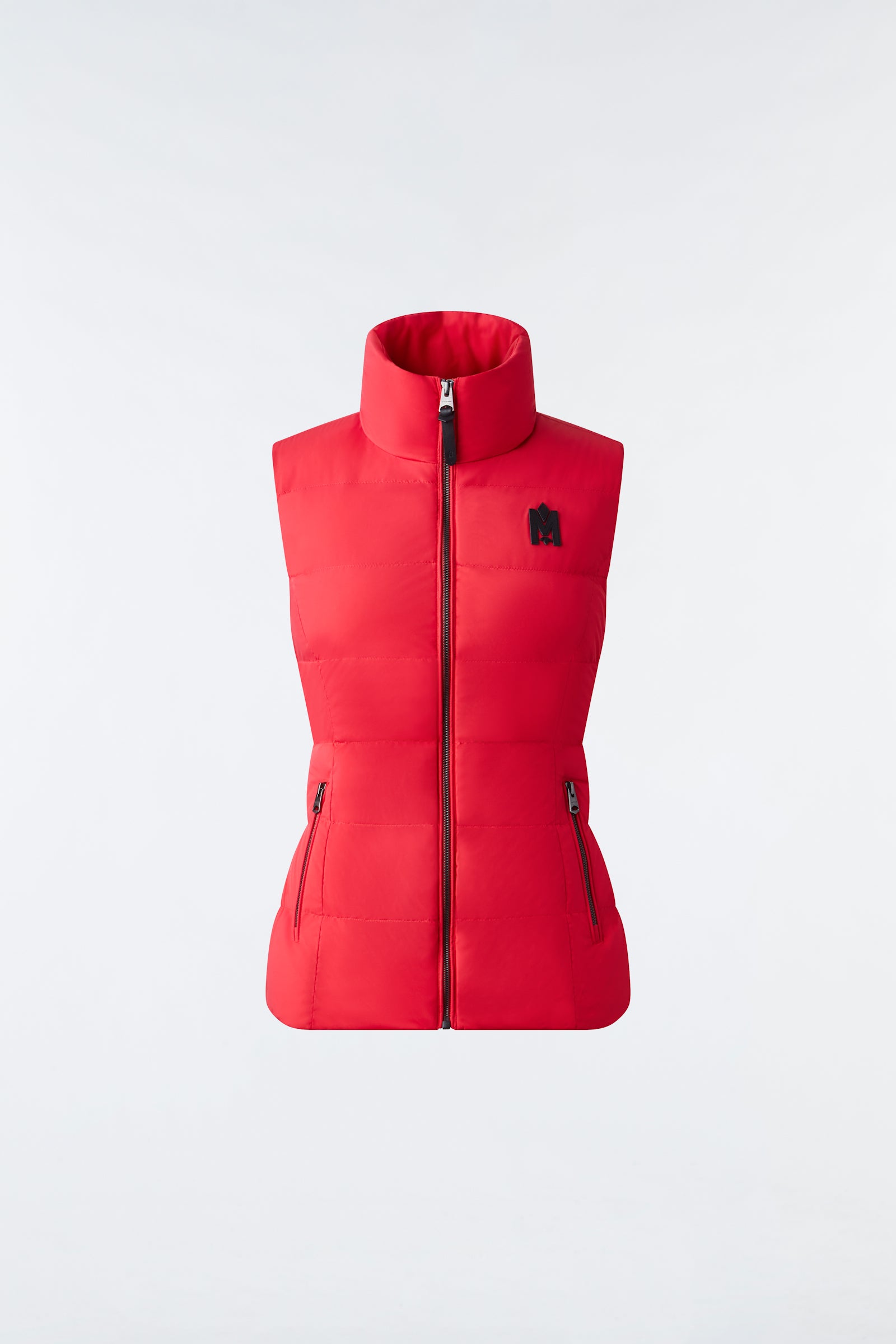 Gisela Stretch Light Down Vest With Stand Collar