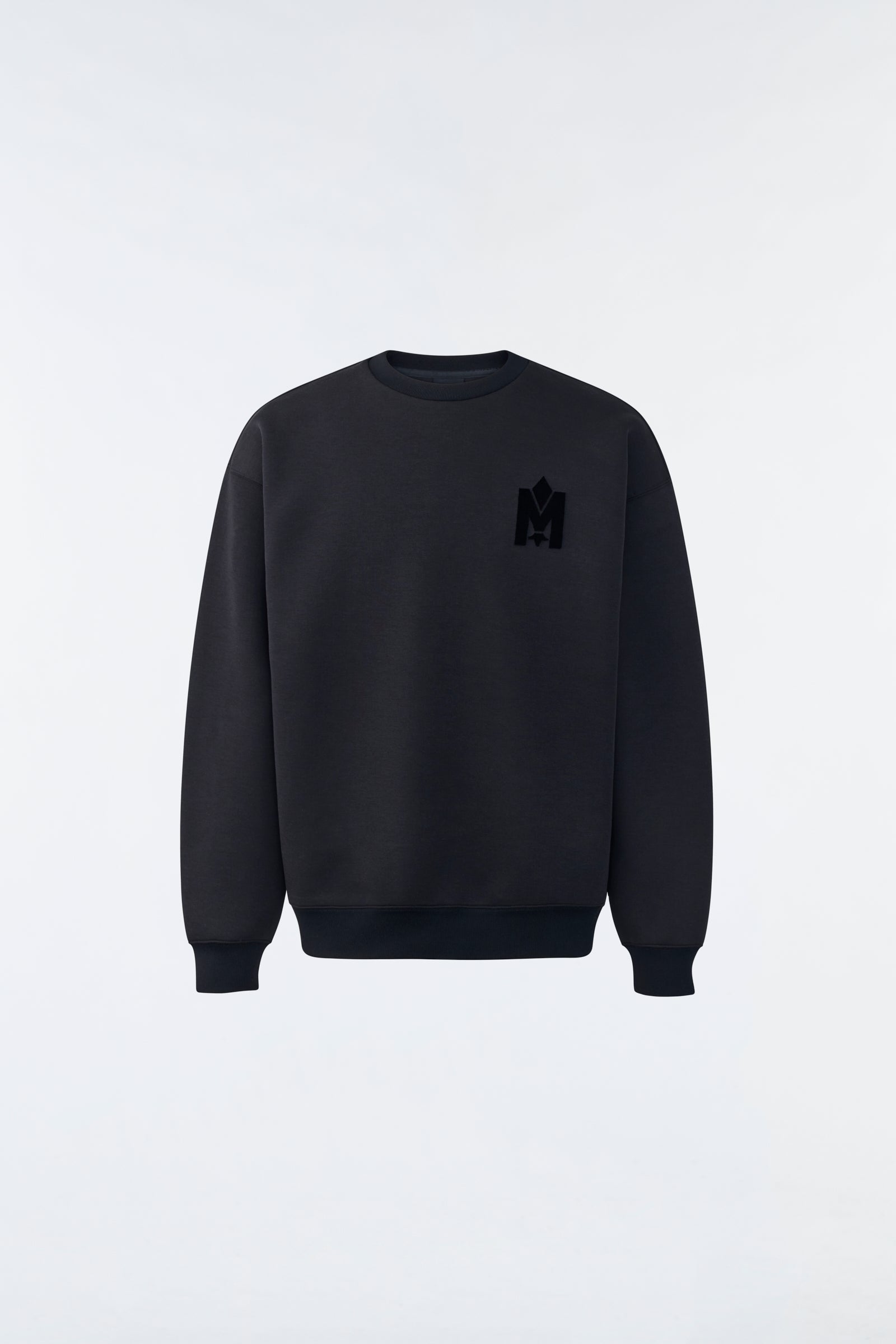 Max Double Face Jersey Sweatshirt With Embroidered Woodmark