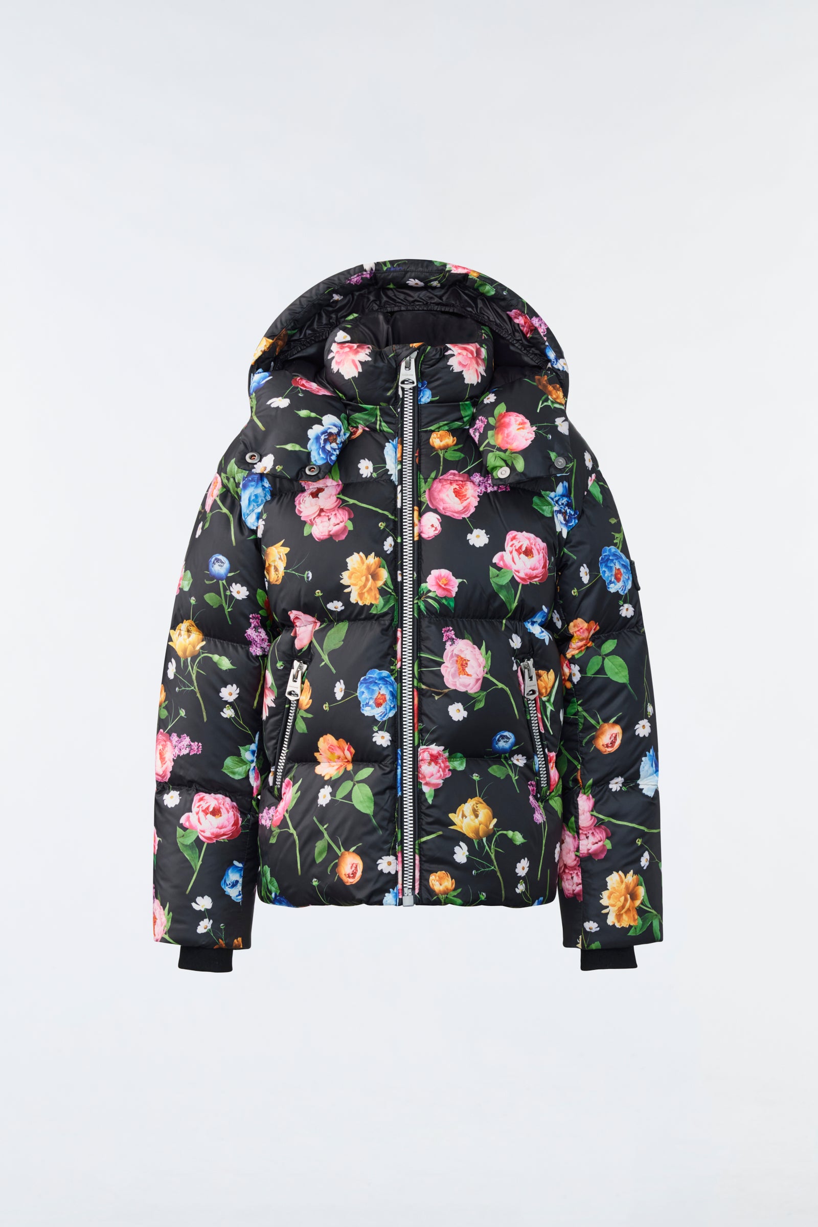 Jesse Lustrous Light Down Jacket With Floral Print (2-6 Yrs)