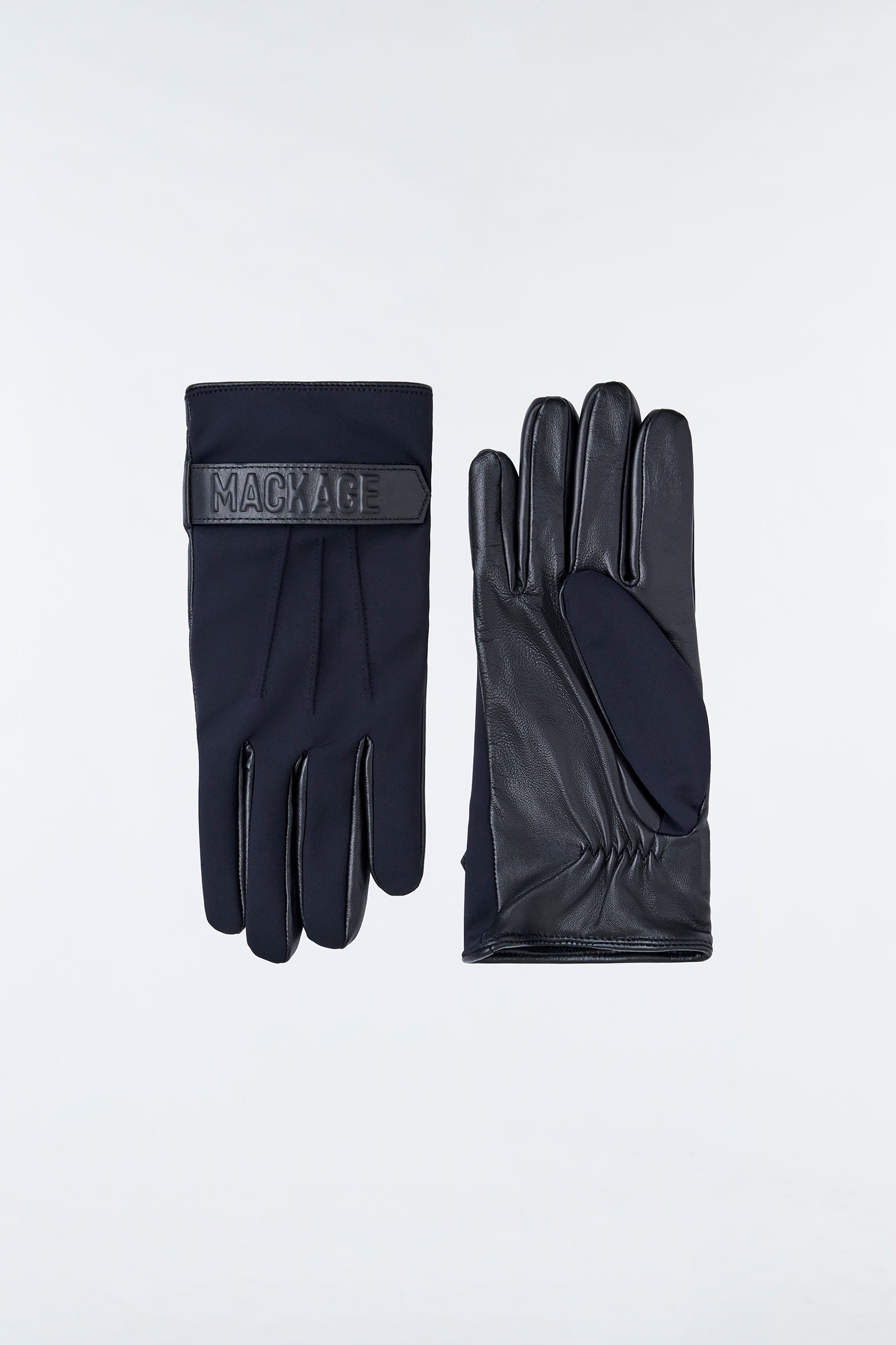 Oz (R)Leather And Fleece Glove With Wrist Tab