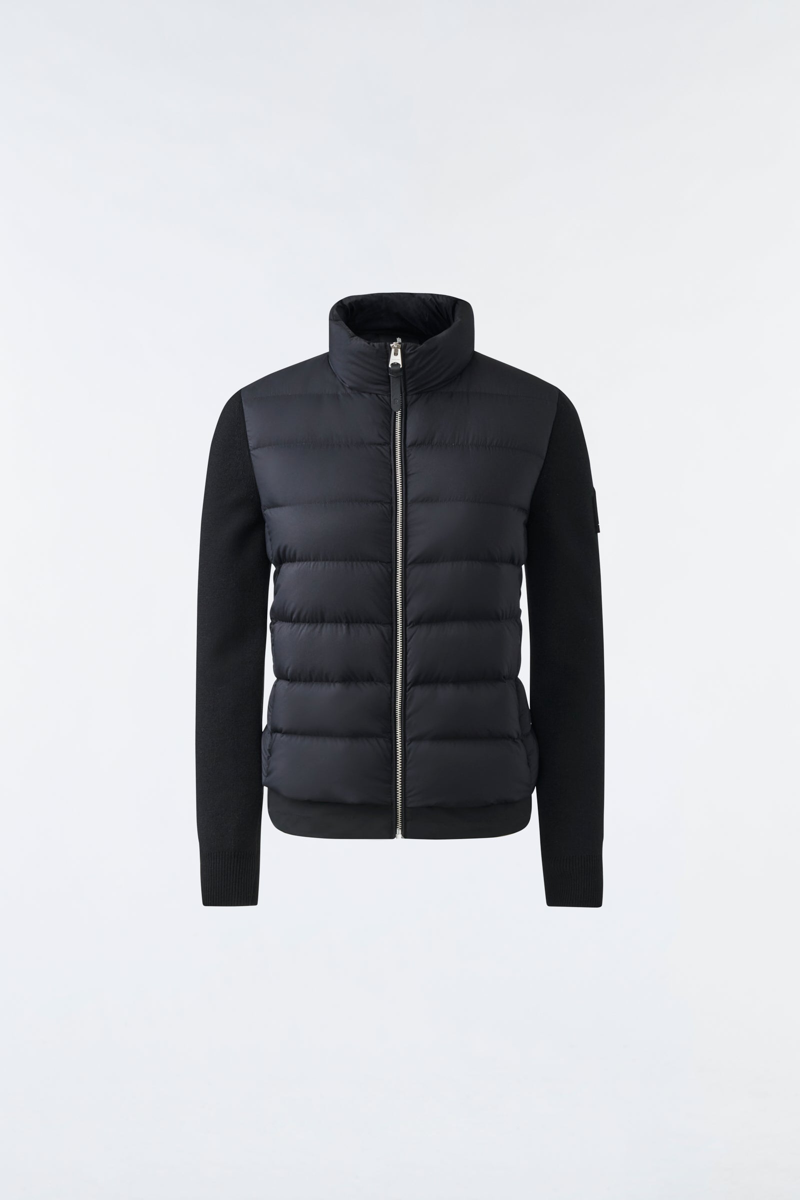 Oceane Recycled Hybrid Jacket With Rib Knit Sleeves
