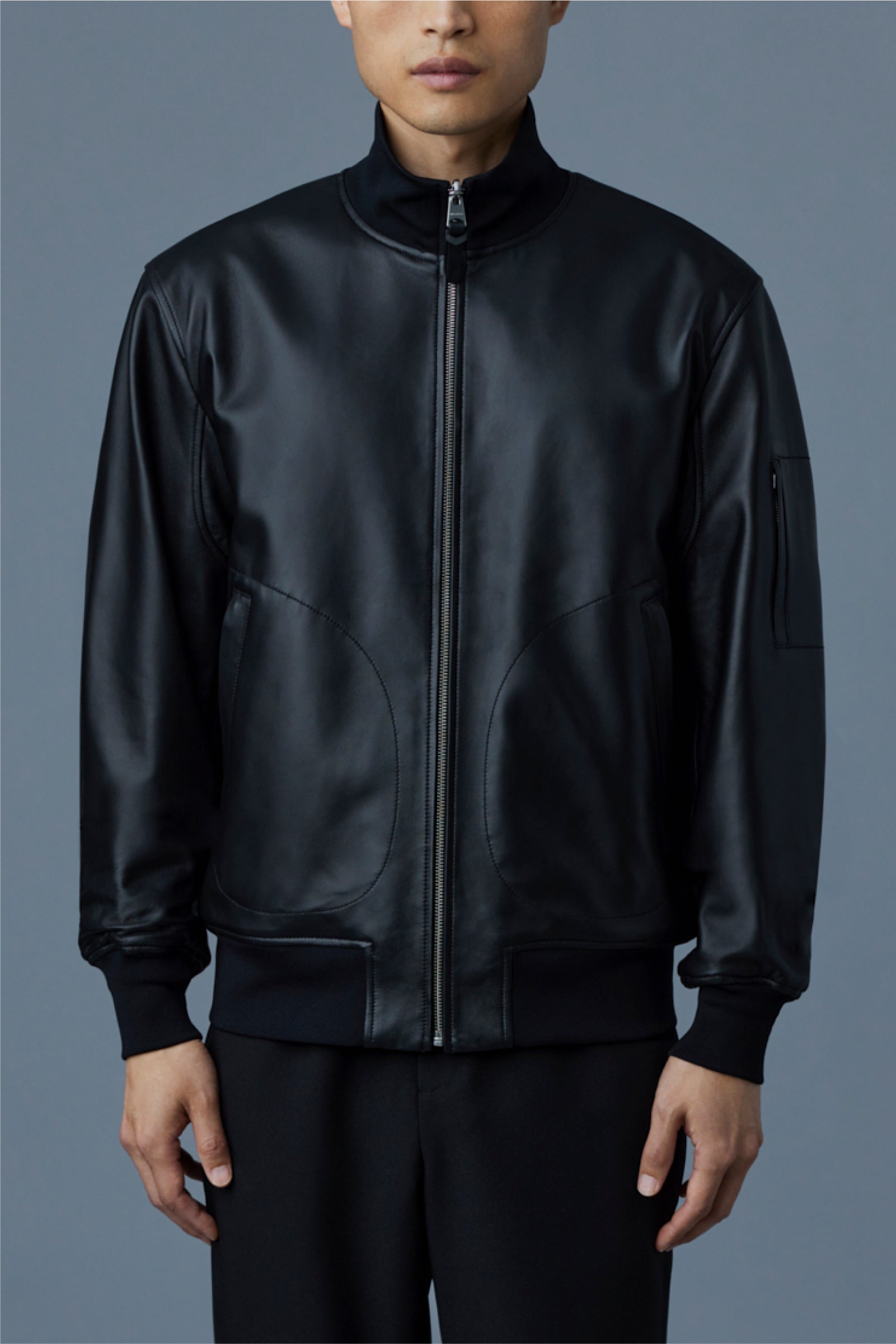 Easton 2-In-1 Lamb Leather Bomber Jacket