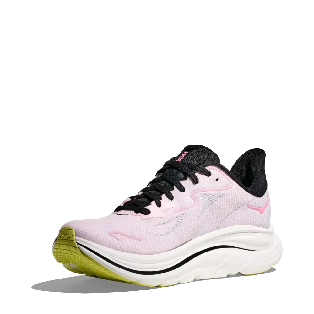 Hoka Women's Clifton 10 Sneaker in Carnation/Starlight Glow