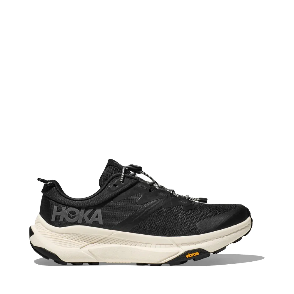 Hoka Women's Transport Sneaker in Black/Alabaster