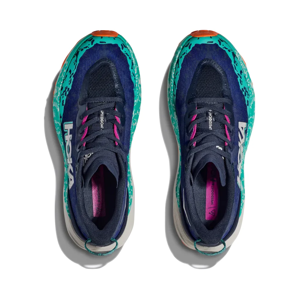 Hoka Women's Speedgoat 6 Sneaker in Varsity Navy/Meteor