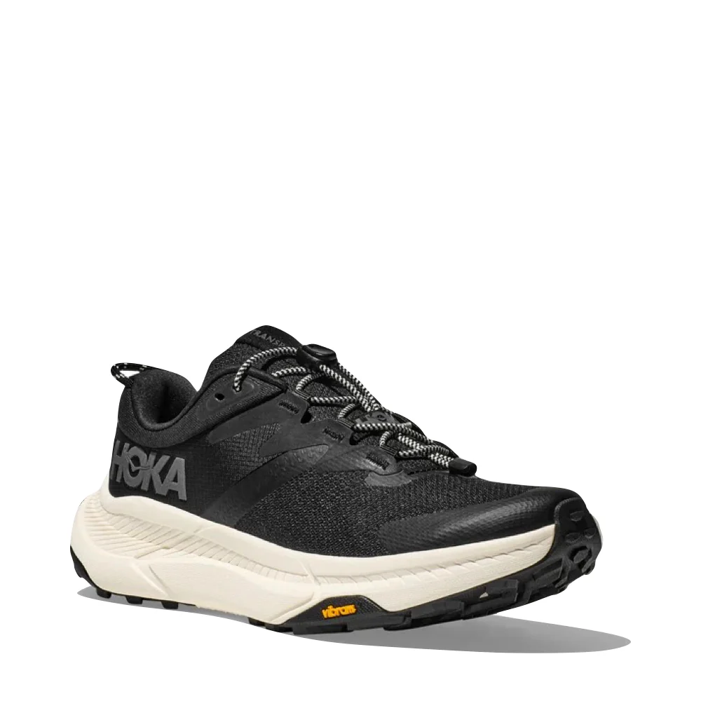 Hoka Women's Transport Sneaker in Black/Alabaster
