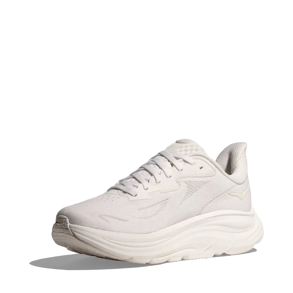Hoka Women's Clifton 10 Sneaker in White/White