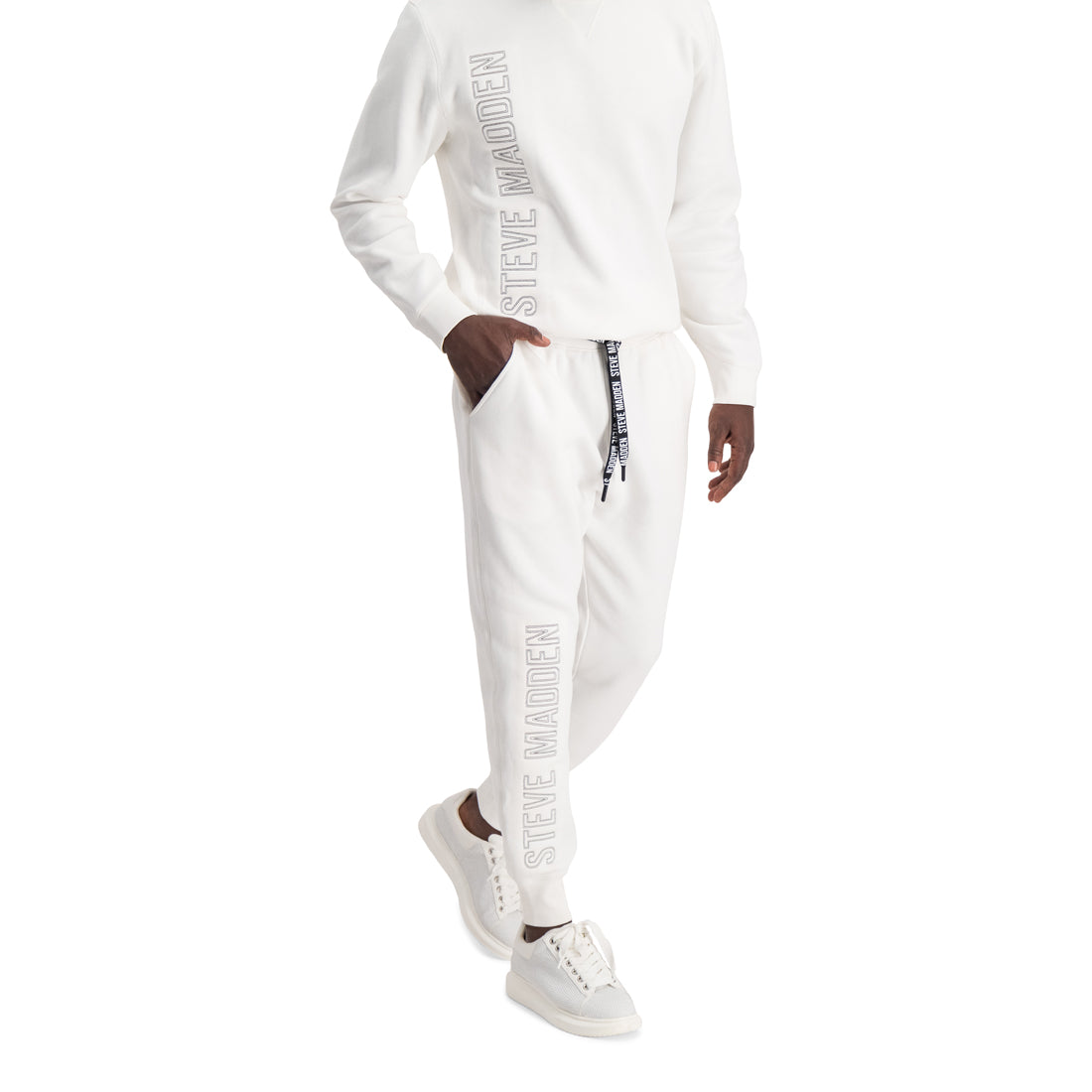 CHAD OFF WHITE  EMBROIDARY LOGO SWEATER