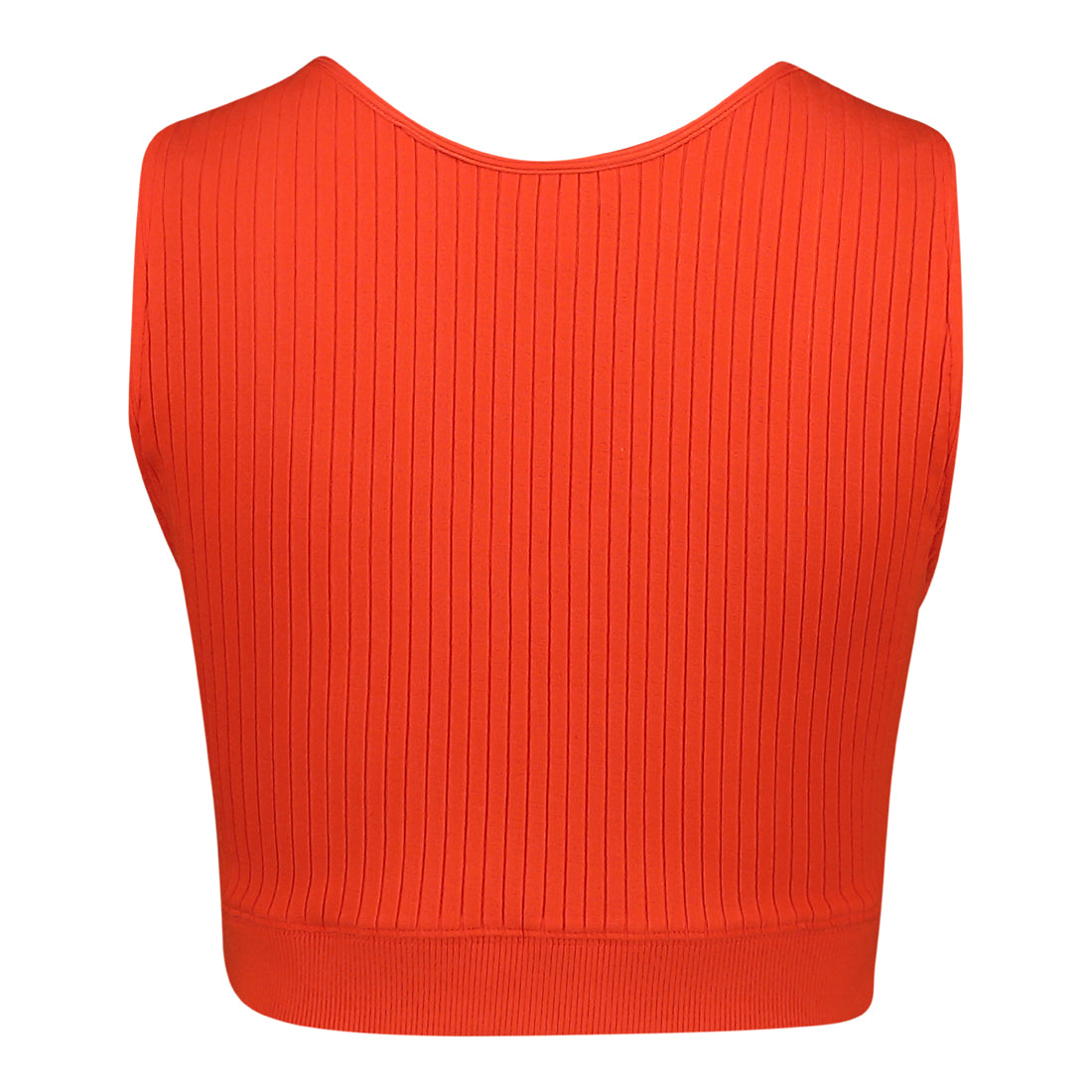 JUANTE TANGERINE SWEETHEART SLEEVELESS CROP TOP