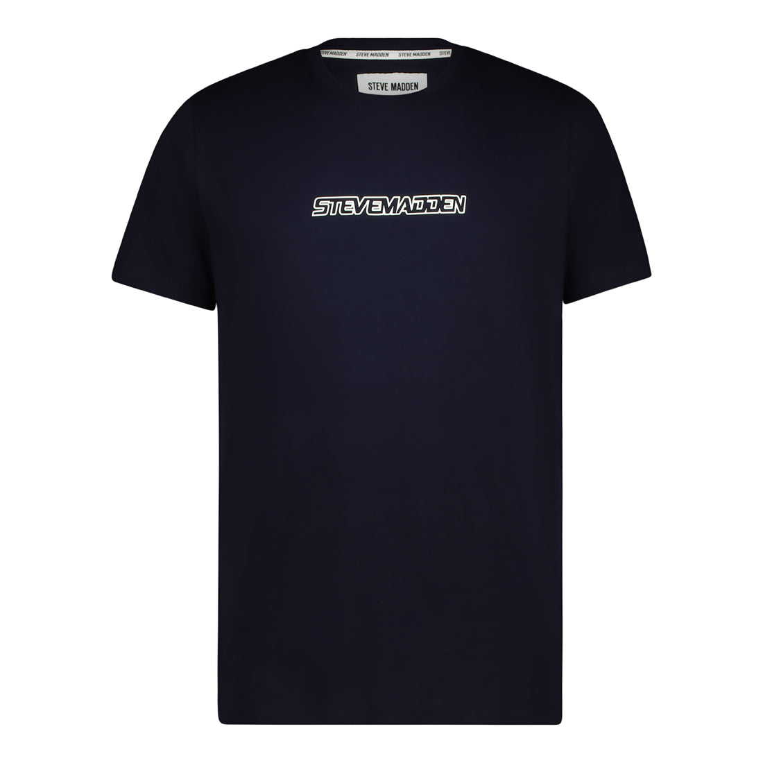MILO NAVY CREW NECK LOGO TEE
