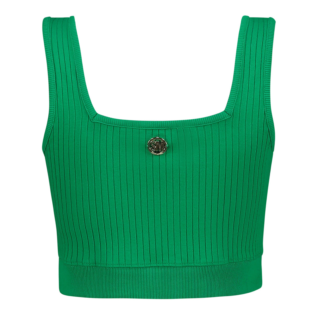 IVY GREEN SQUARE NECK CROP TOP