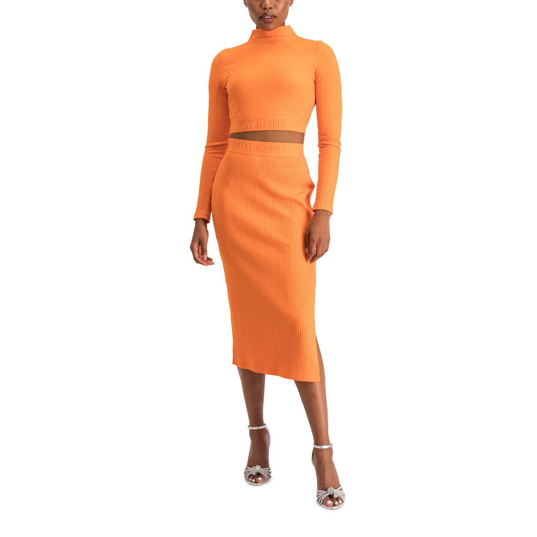 KYLA BASIC FUNNEL NECK ORANGE