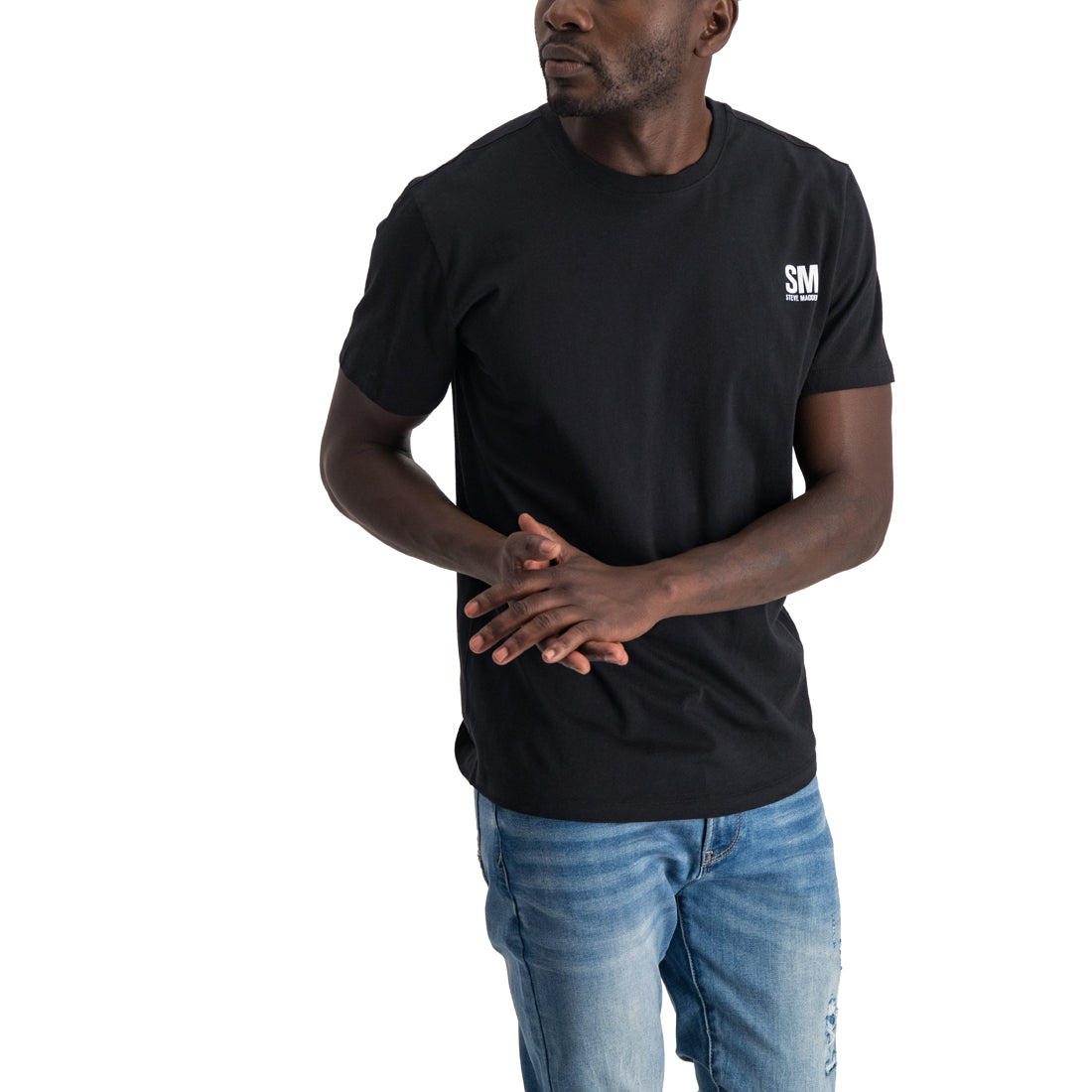 JAXON BLACK MENS LOGO BLACK TEE
