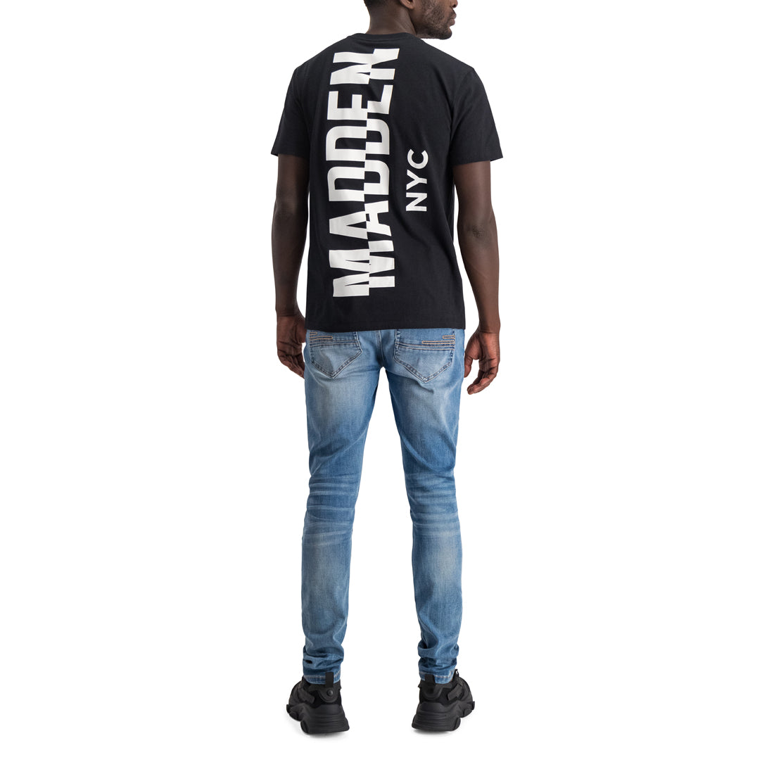 JAXON BLACK MENS LOGO BLACK TEE