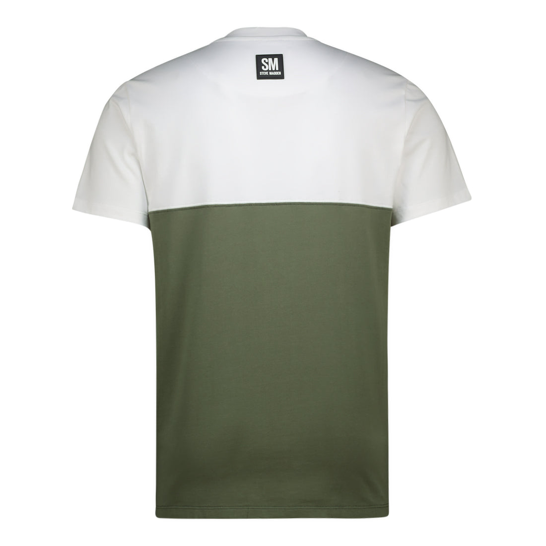 DAXX MENSWEAR COLOUR BLOCK CREW NECK TEE GREEN