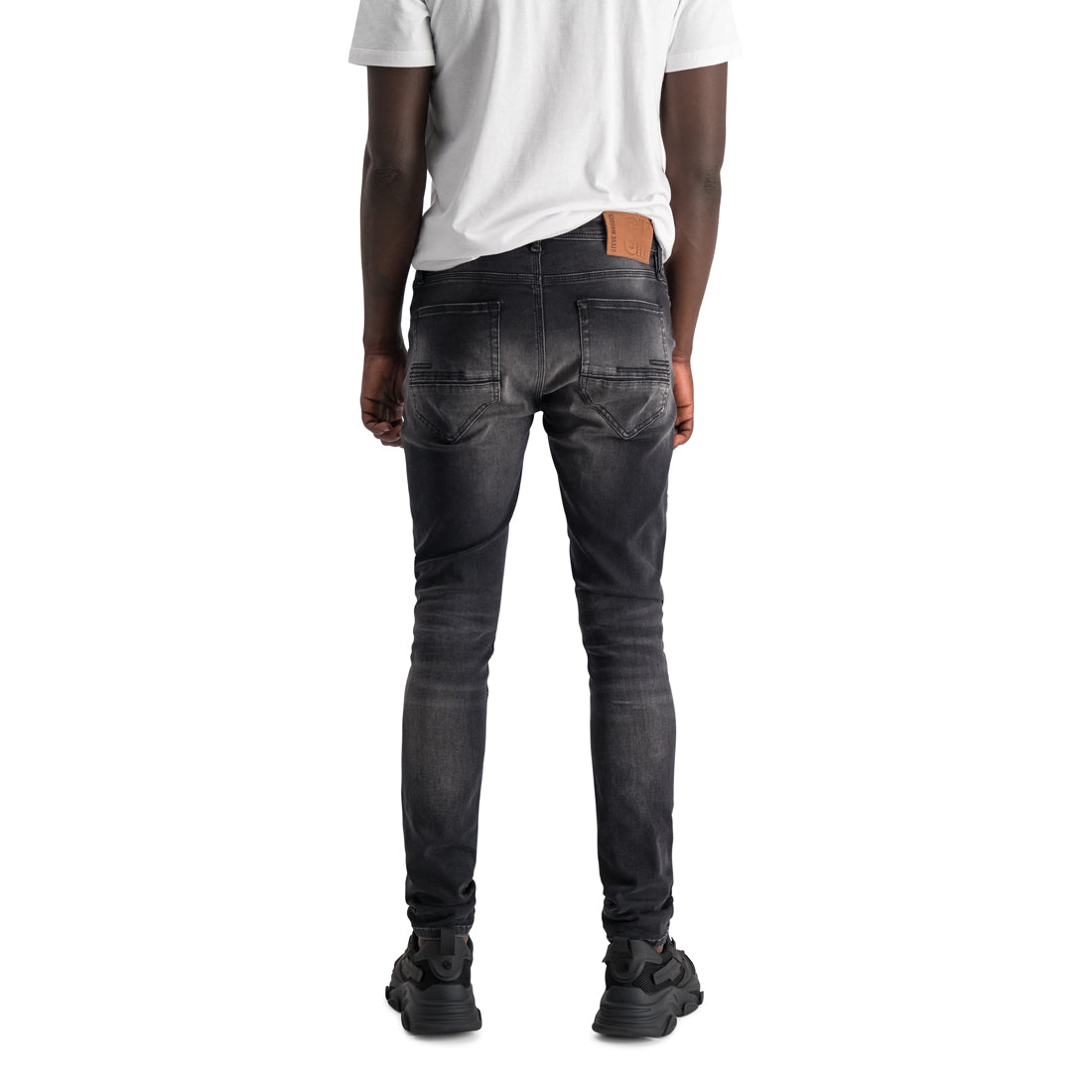 HUDSON MENSWEAR CHARCOAL SKINNY JEAN
