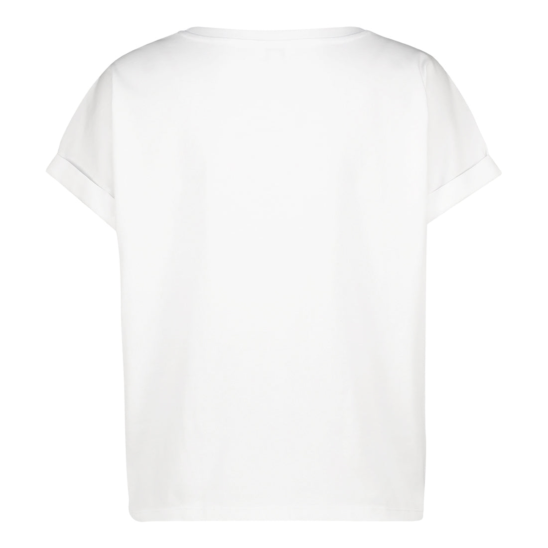 BLAIRE WHITE SM LOGO TEE WITH POPPERS