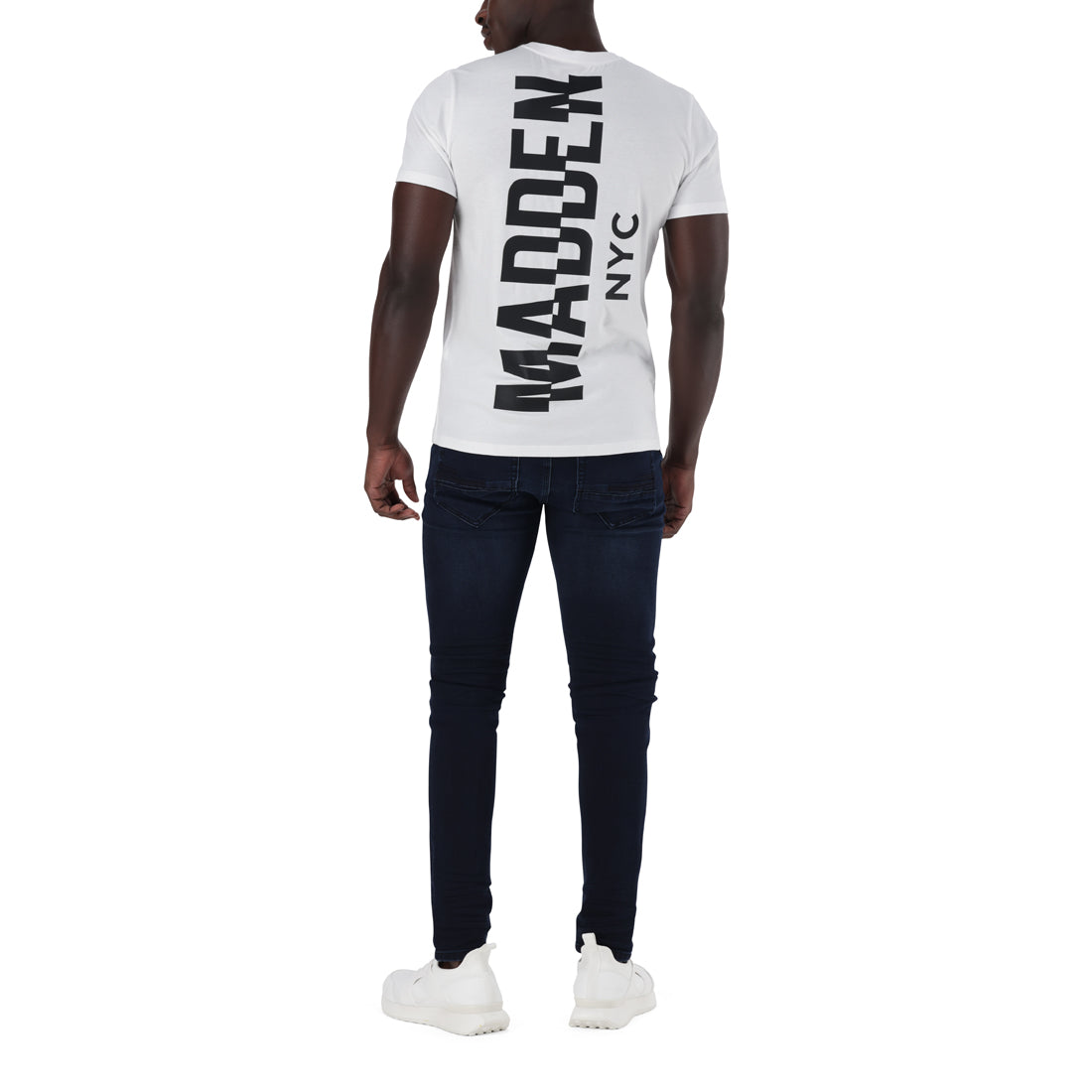 JAXON CREW NECK LOGO TEE WHITE