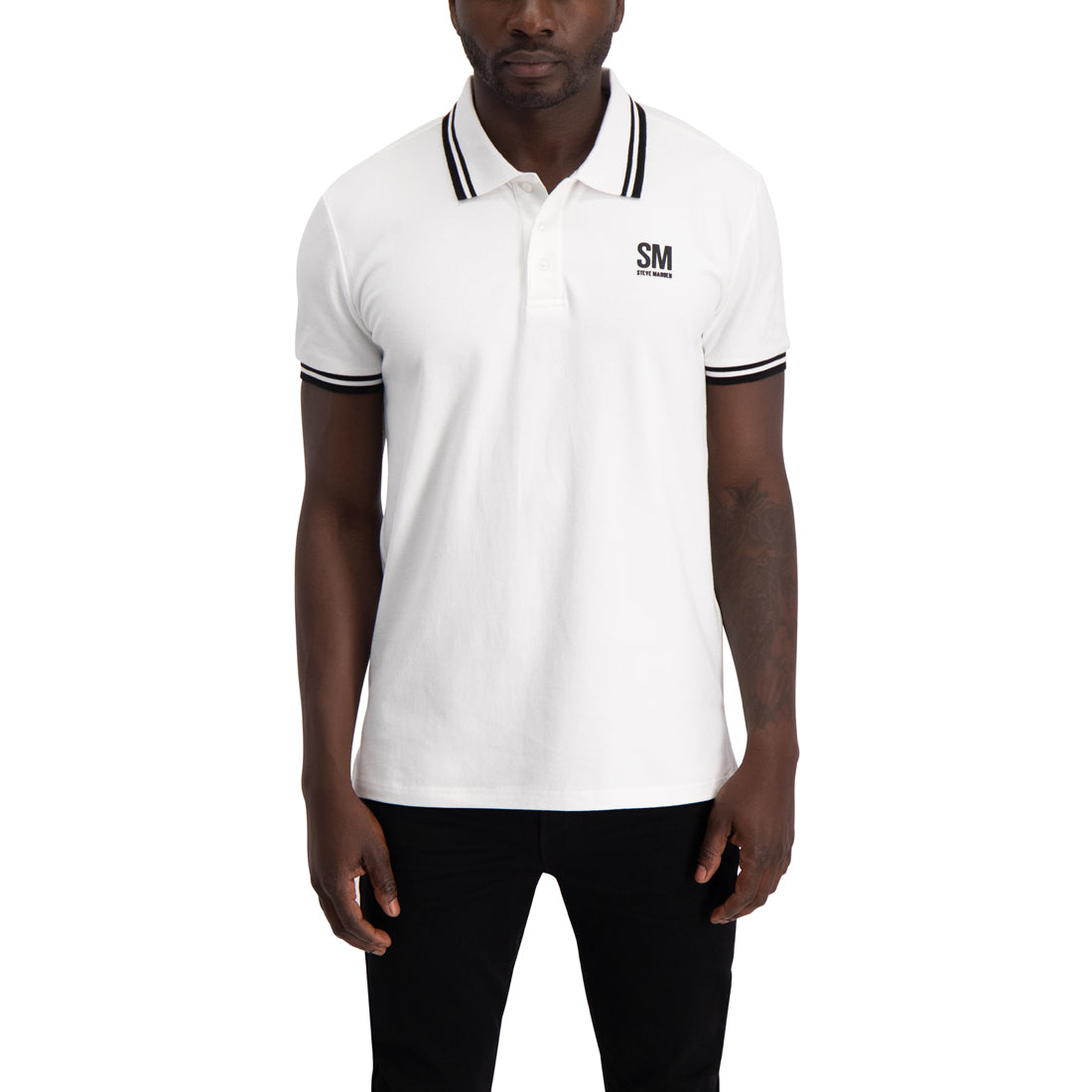 FELIX MENSWEAR GOLFER POLO TEE WHITE