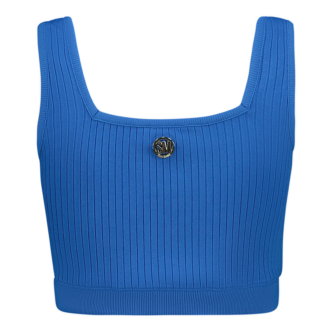 IVY BLUE SQUARE NECK CROP TOP