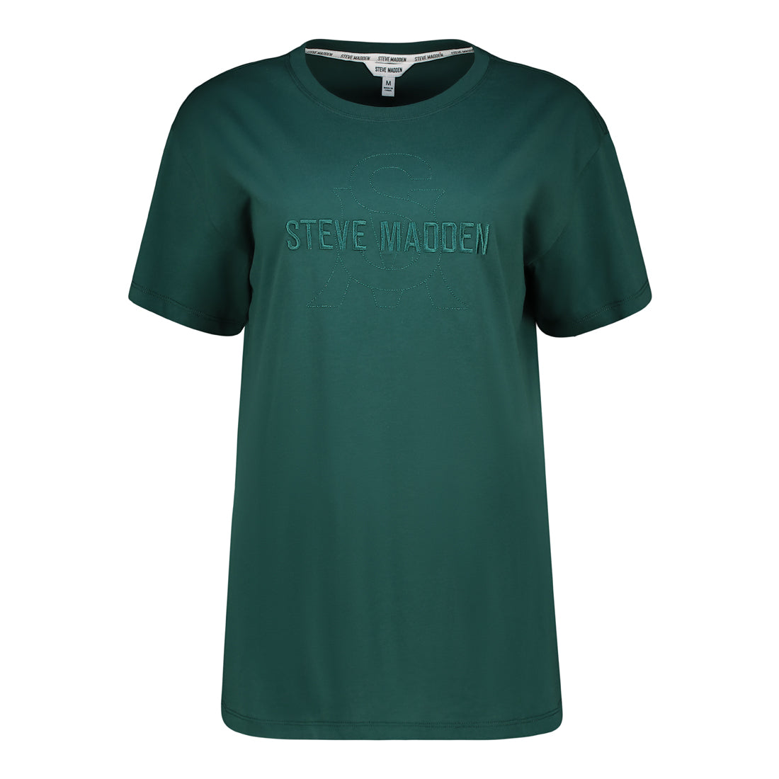 LAILA DARK GREEN SM LOGO TEE