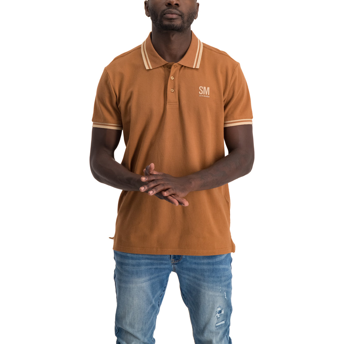 FELIX MENSWEAR GOLFER TEE RUST
