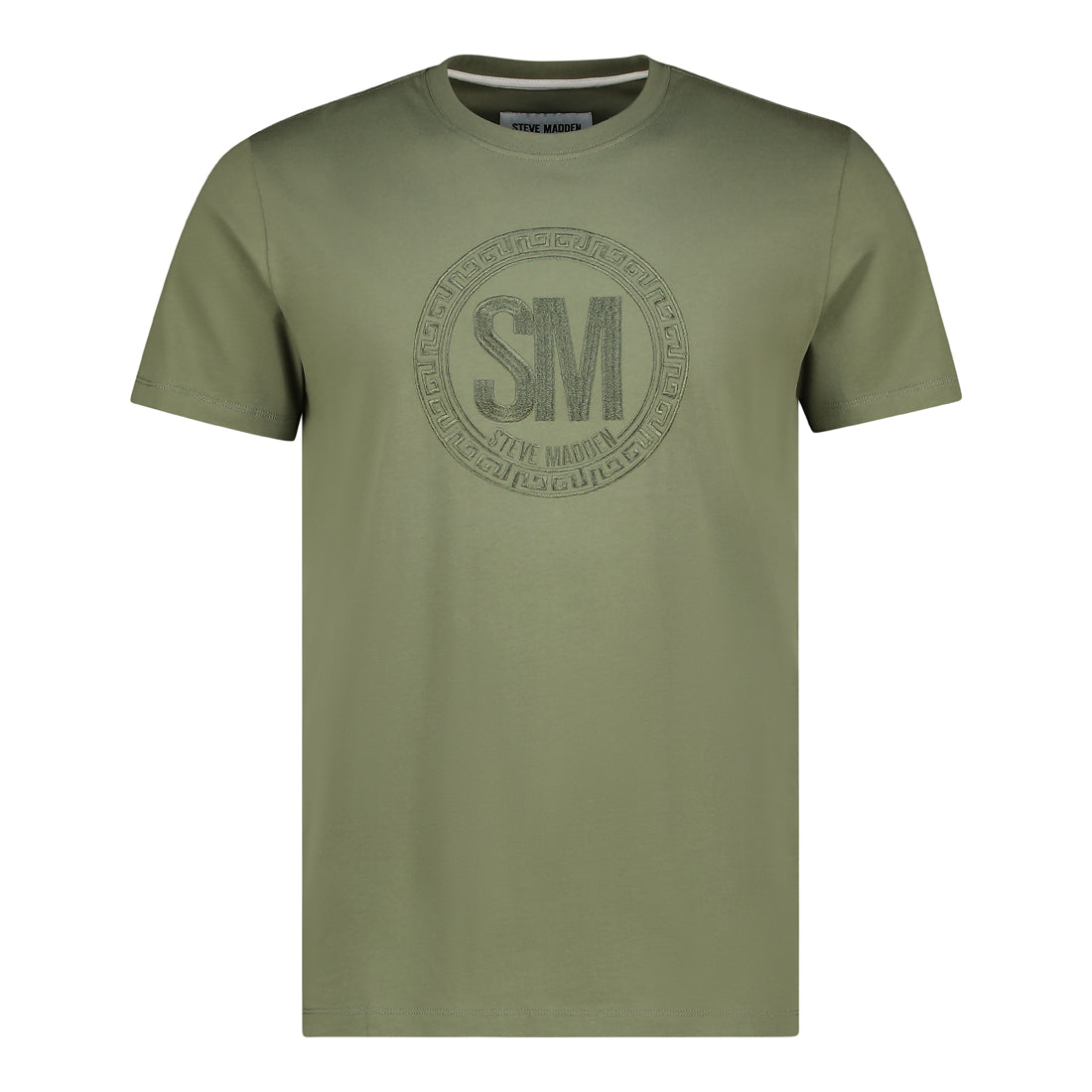 ETHAN FATIGUE GREEN MENS LOGO TEE