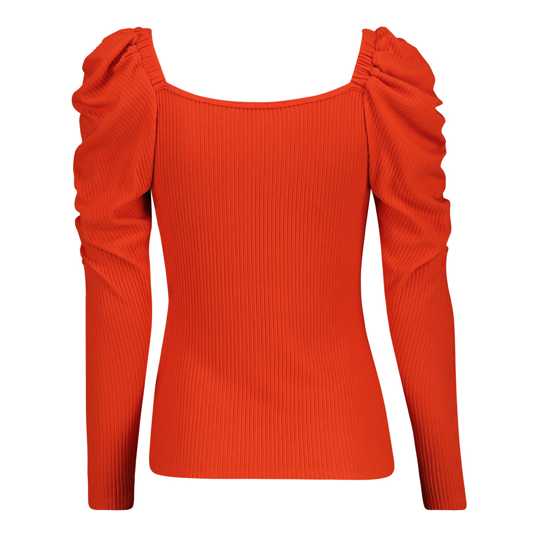 AURELIA TANGERINE PUFF SLEEVE TOP
