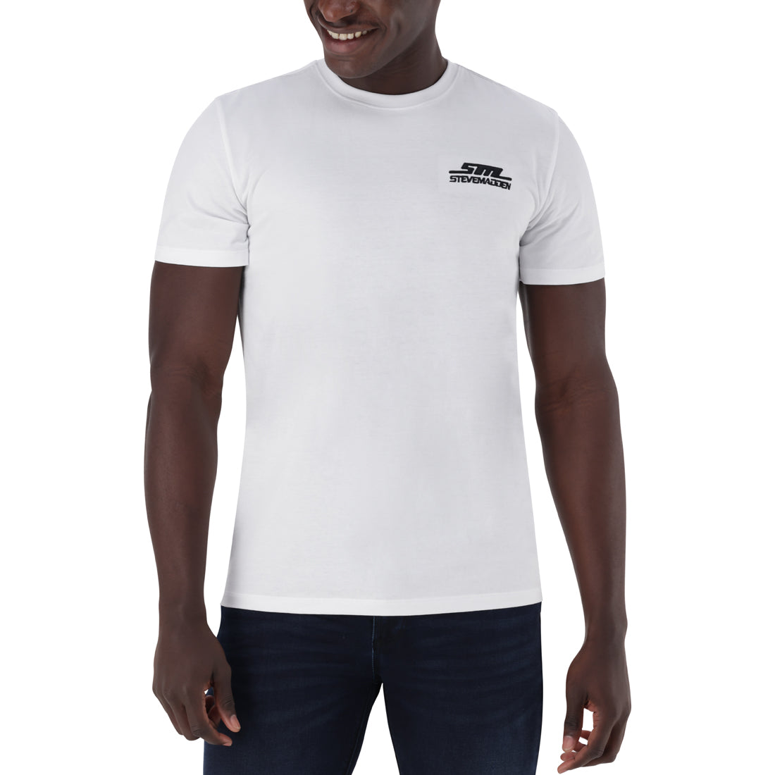 NOAH CREW NECK LOGO TEE WHITE