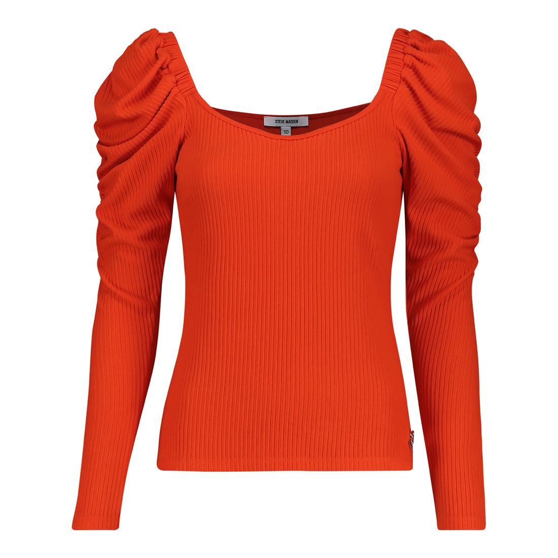 AURELIA TANGERINE PUFF SLEEVE TOP