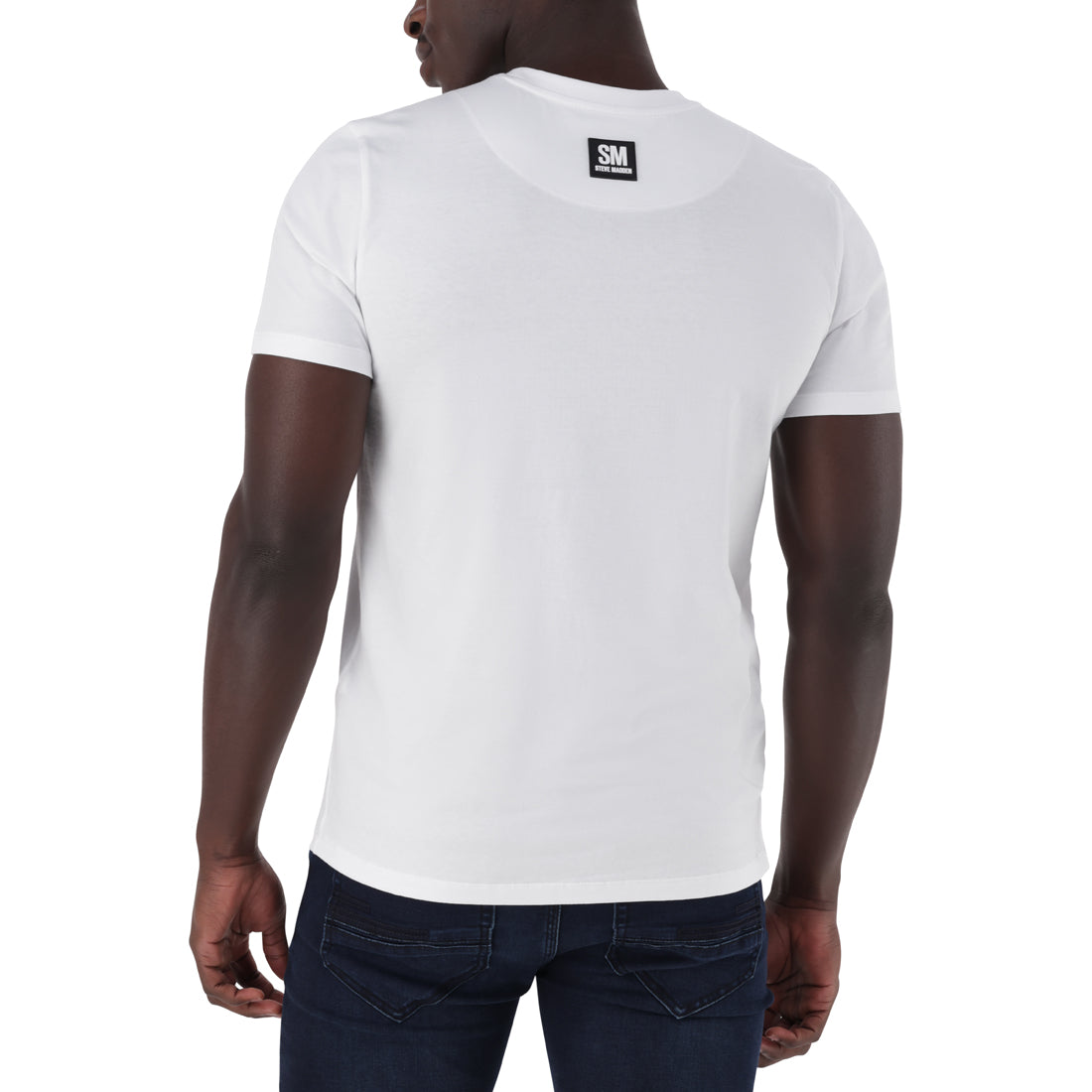 NOAH CREW NECK LOGO TEE WHITE