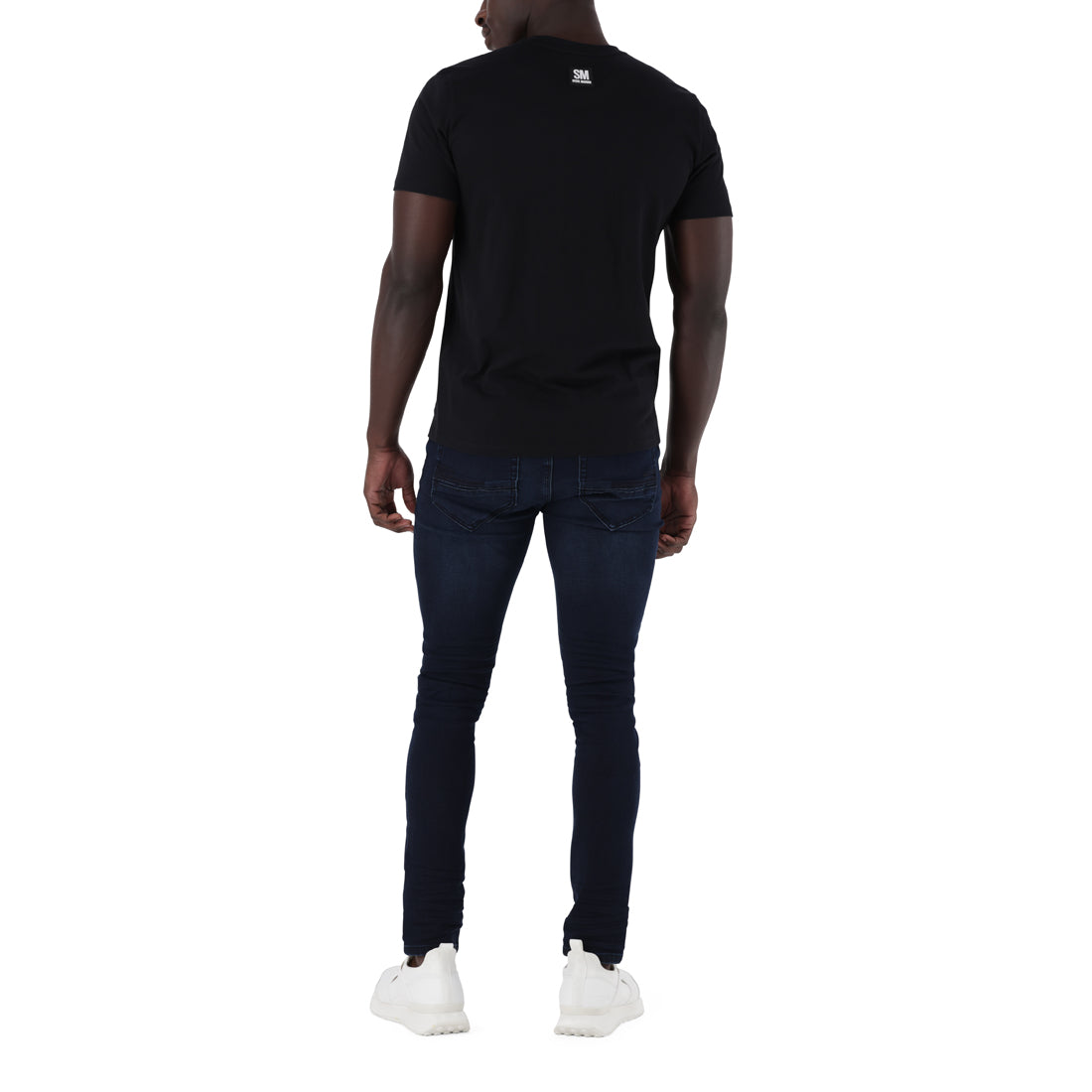 NOAH CREW NECK LOGO TEE BLACK