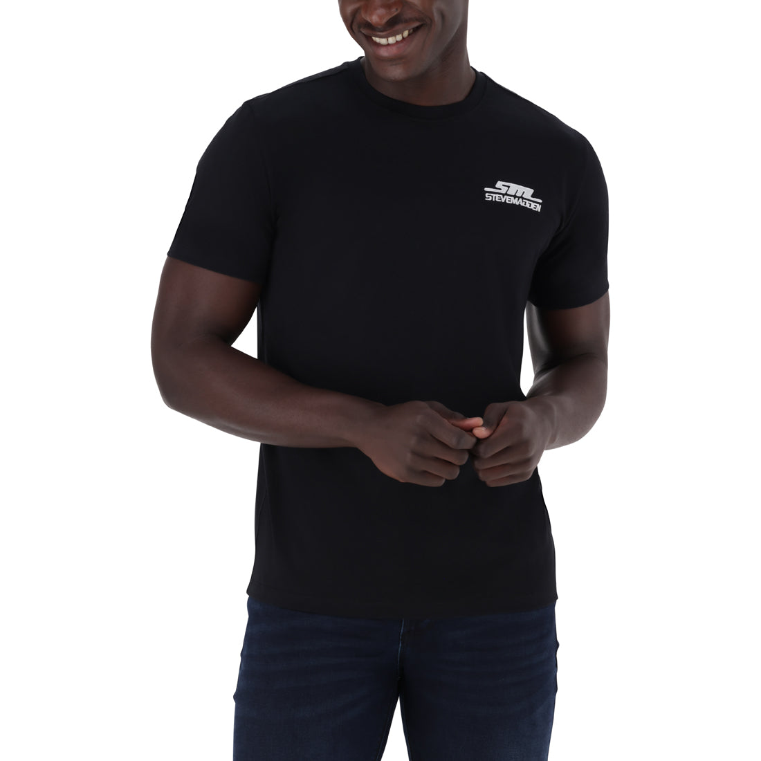 NOAH CREW NECK LOGO TEE BLACK