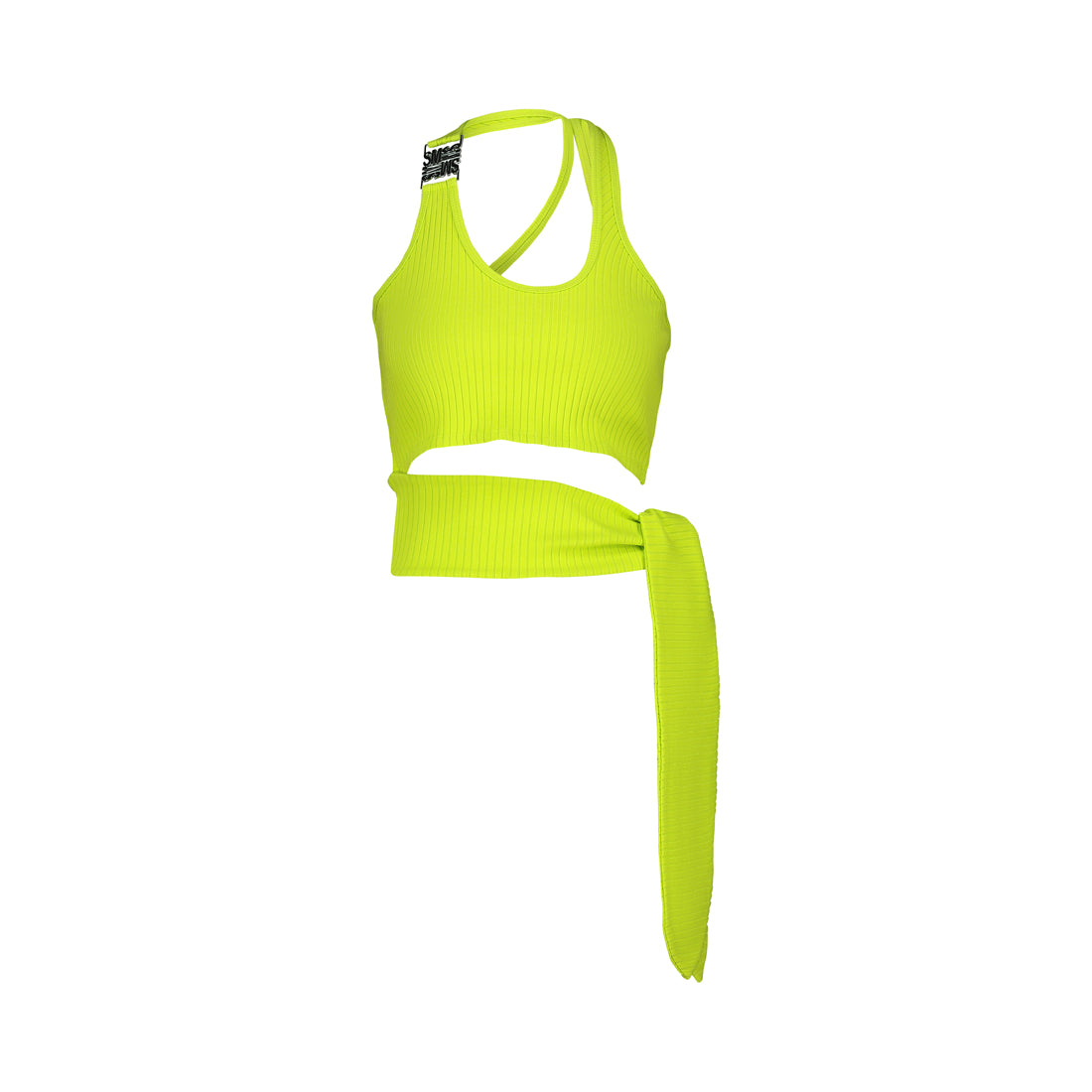 CLAIRE GREEN A-SYMERTRICAL STRAPPY TOP