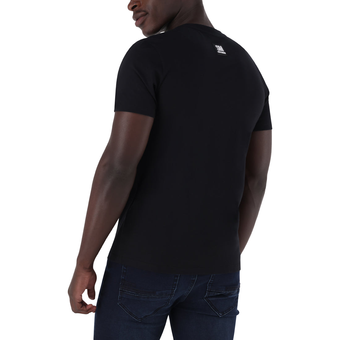 OLIVER CREW NECK LOGO TEE BLACK