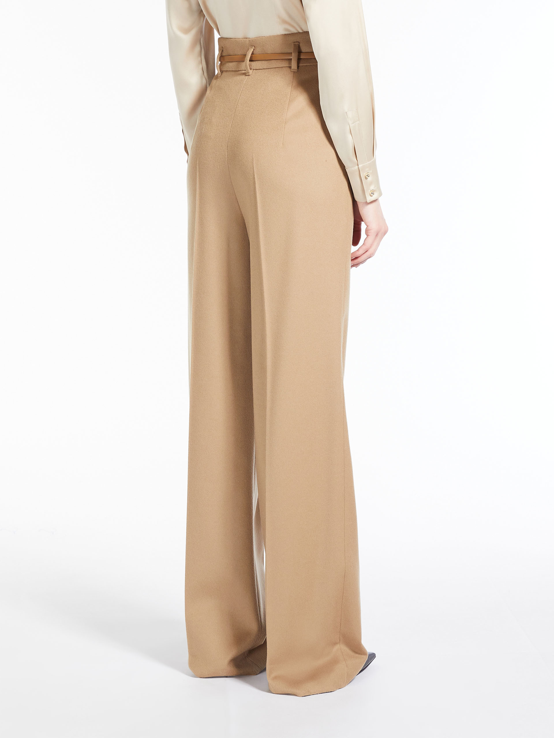 MAX MARA - Wool trousers - BEIGE - MAX MARA SALE